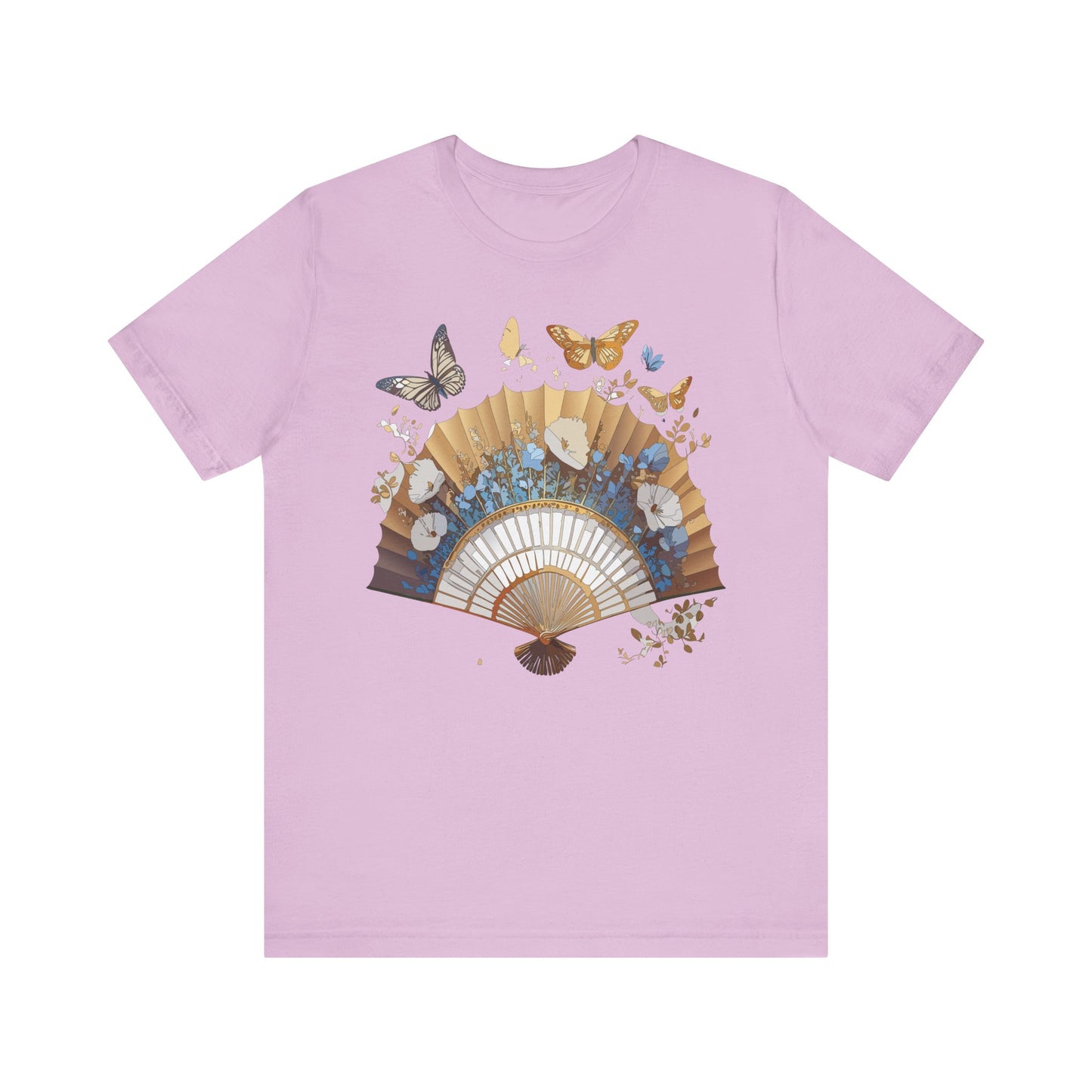 Fan shirt, Shirt with Fan, Tee Shirt with Gold Blower