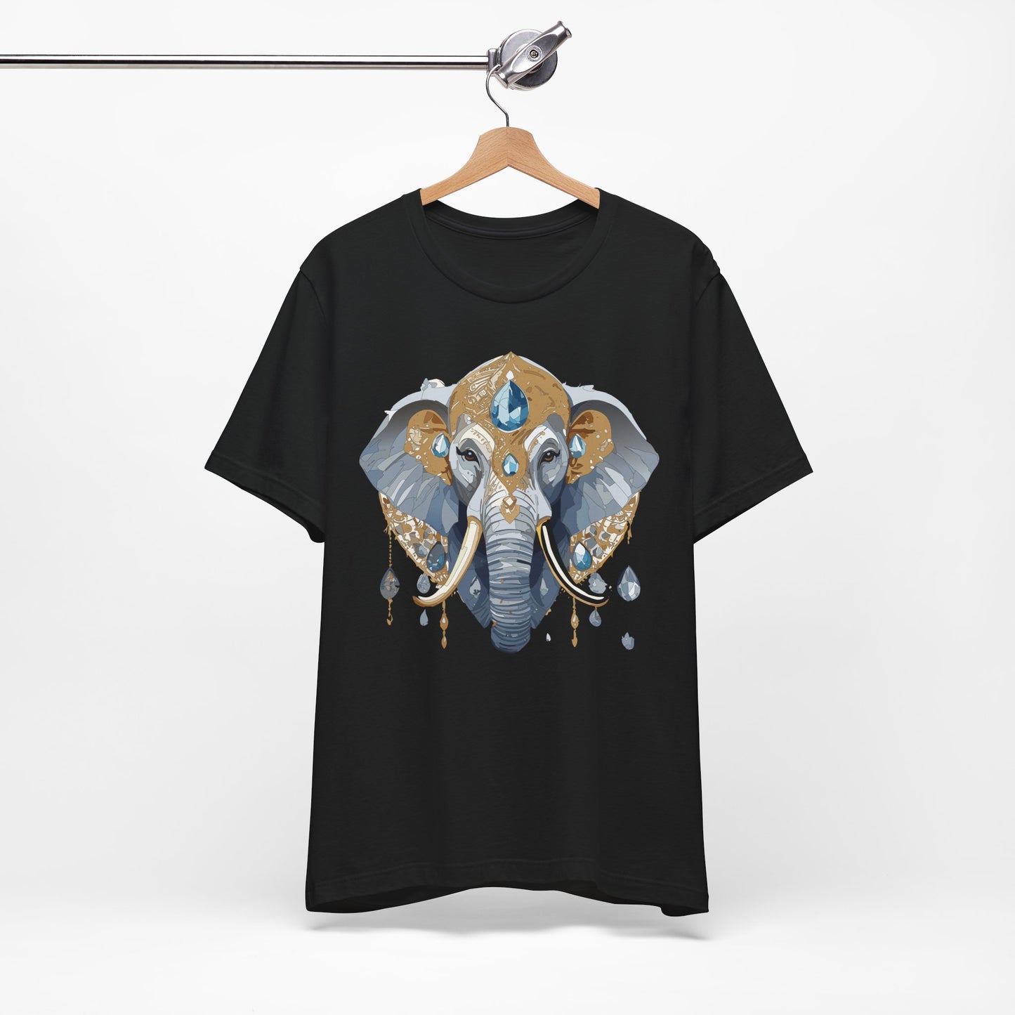 Animal Shirt, Shirt with Animal, Tee Shirt with Gold Animal Medal, Shirt with Antique Animal Medallion