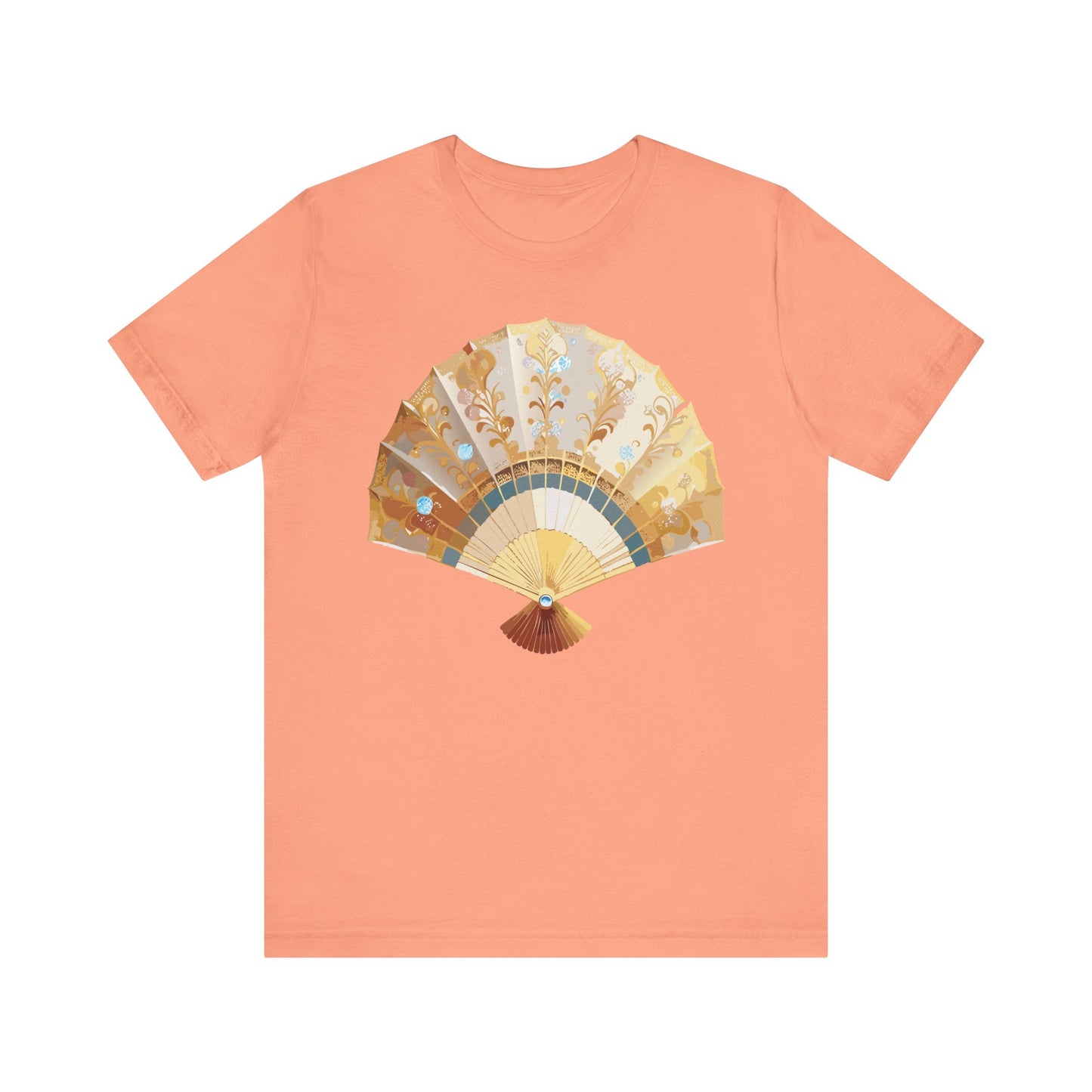 Fan shirt, Shirt with Fan, Tee Shirt with Gold Blower