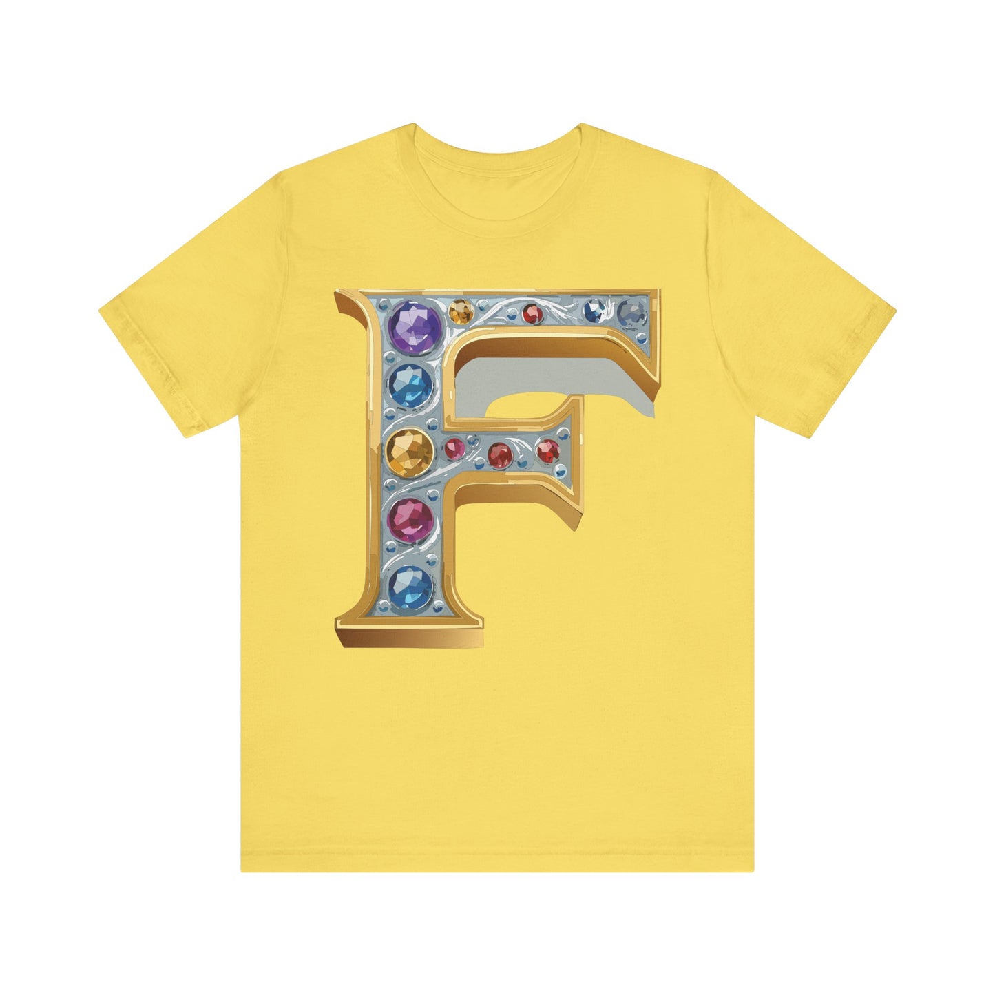 Letter Shirt, Shirt with Letters, Tee Shirt with Gold Letter, Shirt with Antique Letters