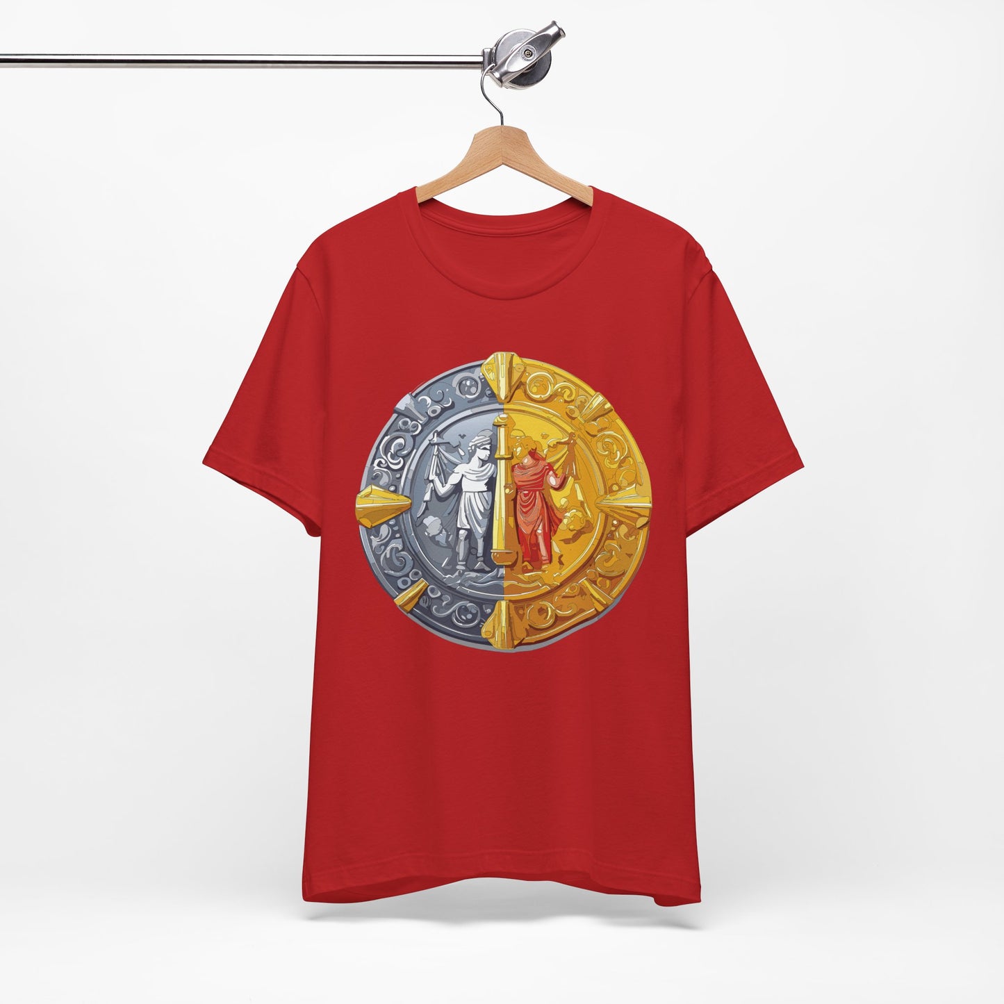 Coin Shirt, Shirt with Coin, Tee Shirt with Gold Coin, Shirt with Antique Coin