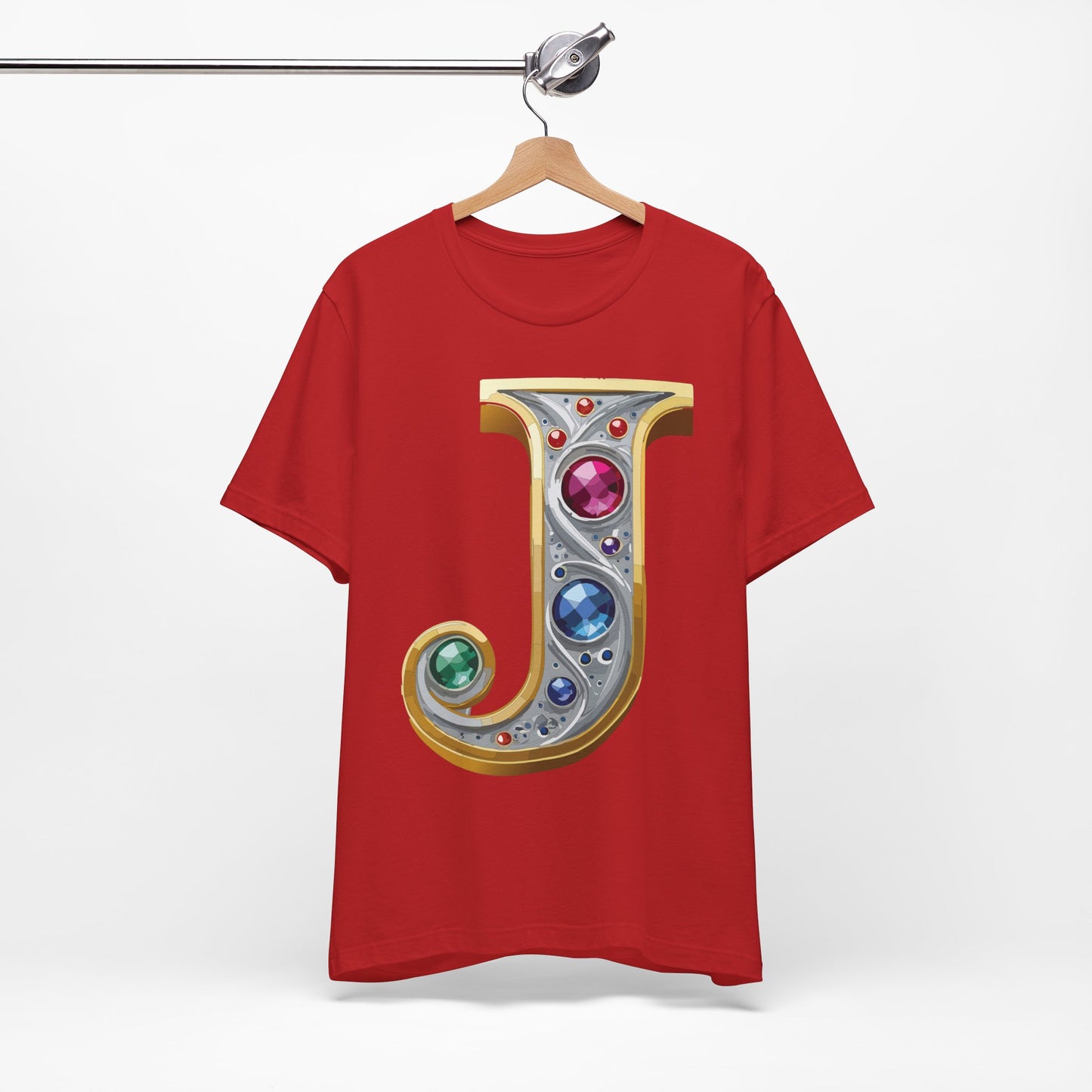 Letter Shirt, Shirt with Letters, Tee Shirt with Gold Letter, Shirt with Antique Letters