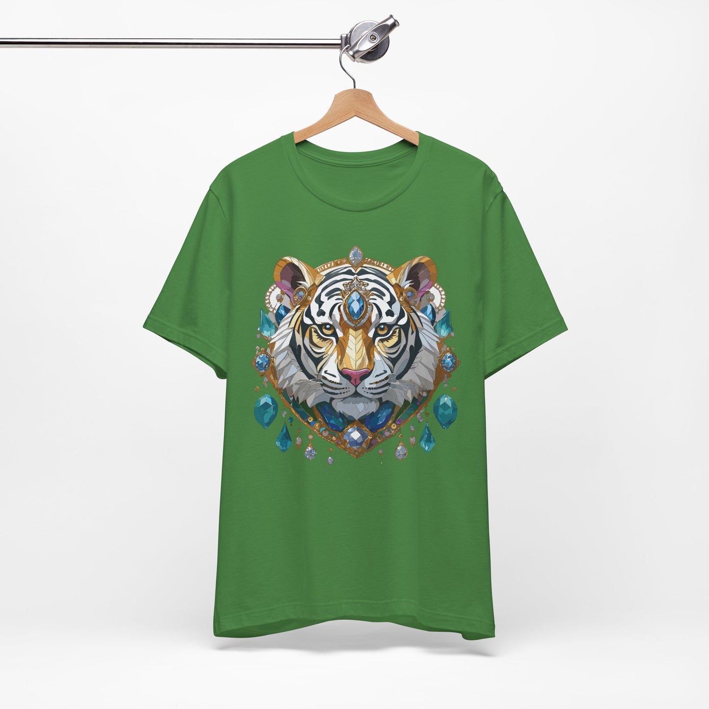 Animal Shirt, Shirt with Animal, Tee Shirt with Gold Animal Medal, Shirt with Antique Animal Medallion