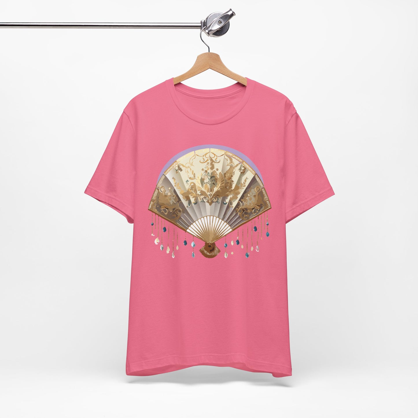 Fan shirt, Shirt with Fan, Tee Shirt with Gold Blower
