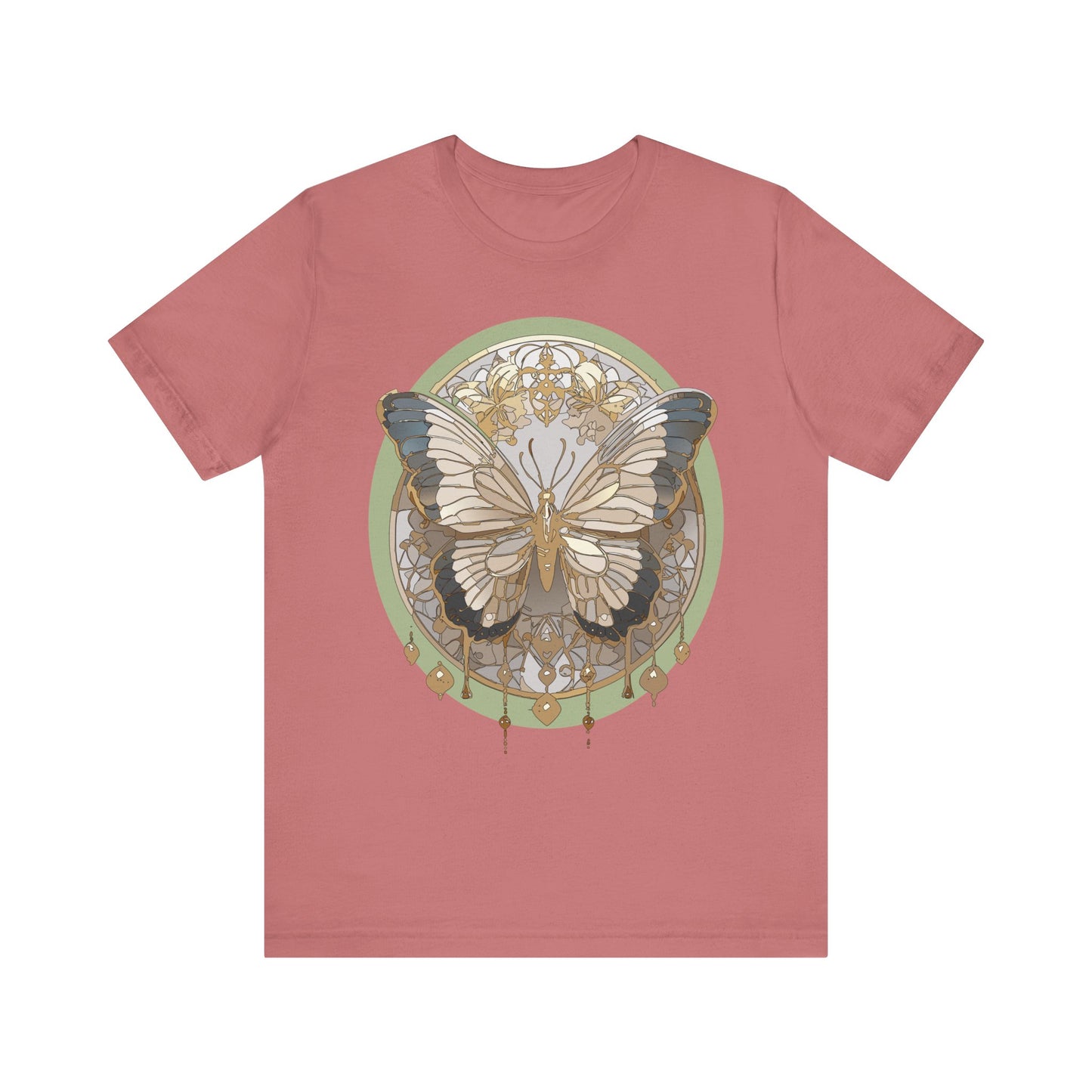 Butterfly Shirt, Shirt with Butterfly, Tee Shirt with Antique Butterfly