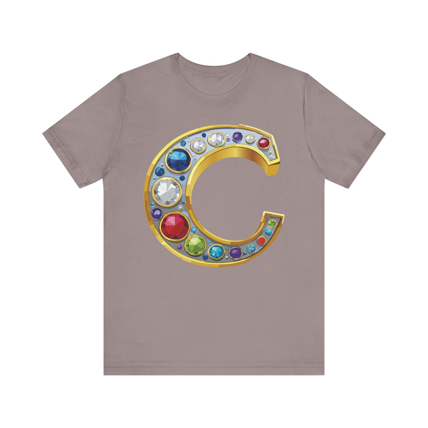 Letter Shirt, Shirt with Letters, Tee Shirt with Gold Letter, Shirt with Antique Letters