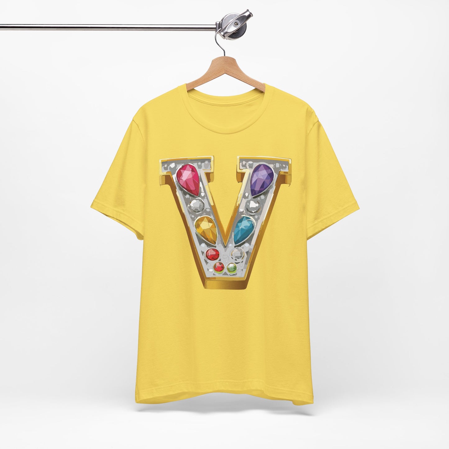 Letter Shirt, Shirt with Letters, Tee Shirt with Gold Letter, Shirt with Antique Letters