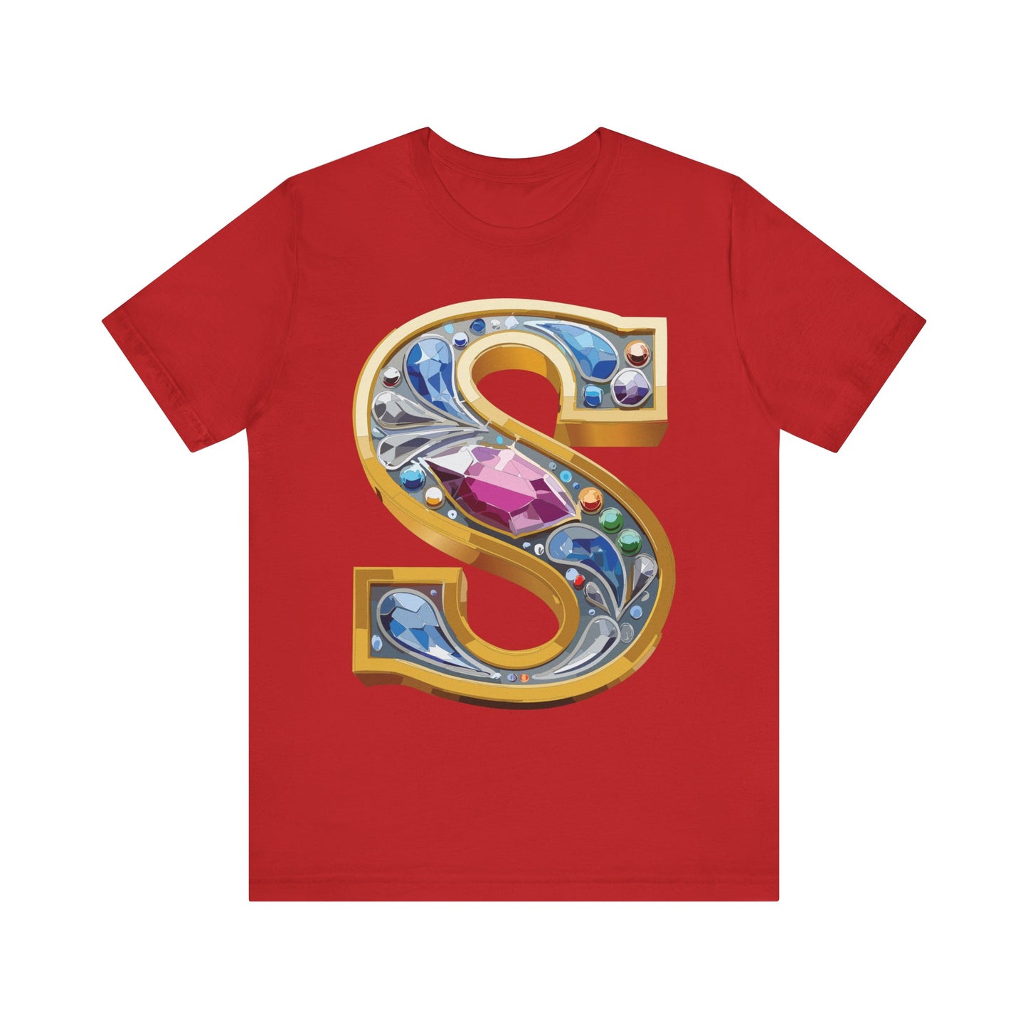 Letter Shirt, Shirt with Letters, Tee Shirt with Gold Letter, Shirt with Antique Letters
