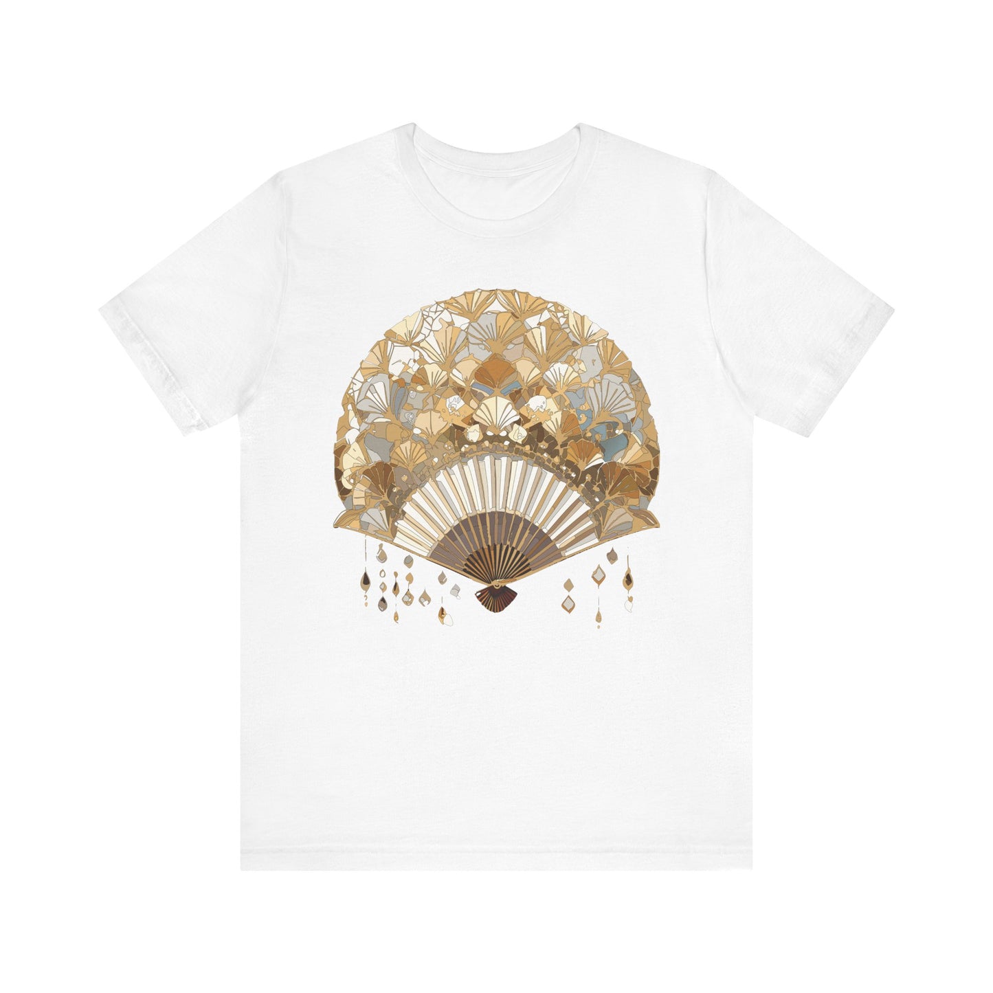 Fan shirt, Shirt with Fan, Tee Shirt with Gold Blower