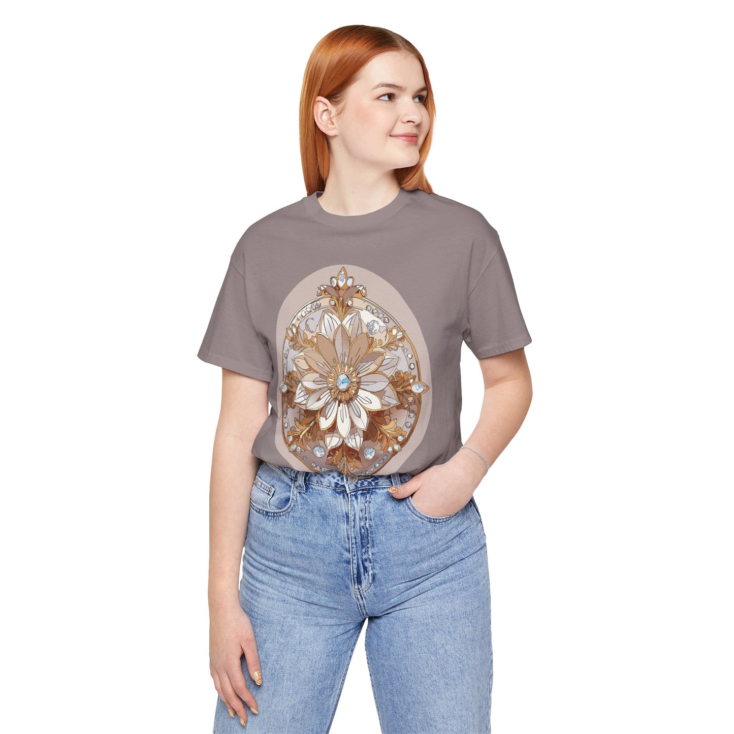 Floral Shirt, Flower Shirt, Tee Shirt with Antique Flower