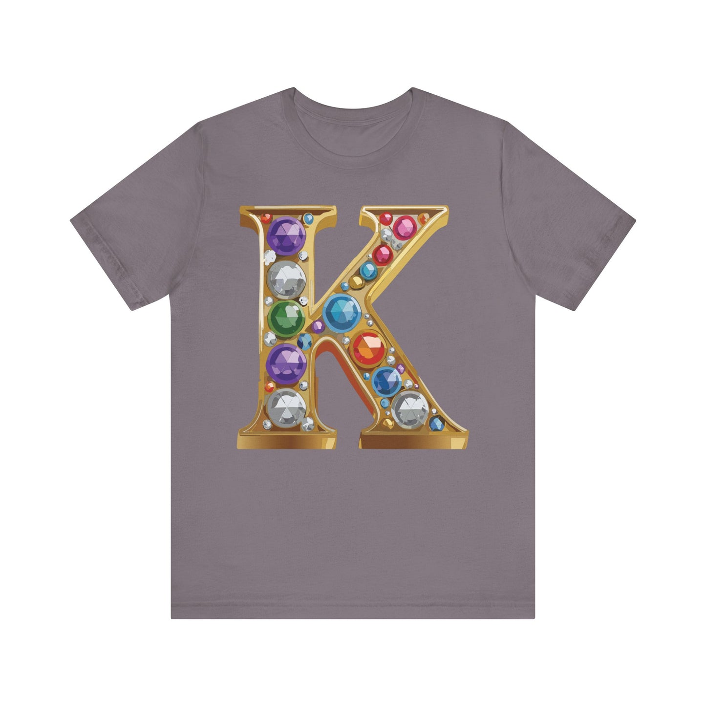 Letter Shirt, Shirt with Letters, Tee Shirt with Gold Letter, Shirt with Antique Letters
