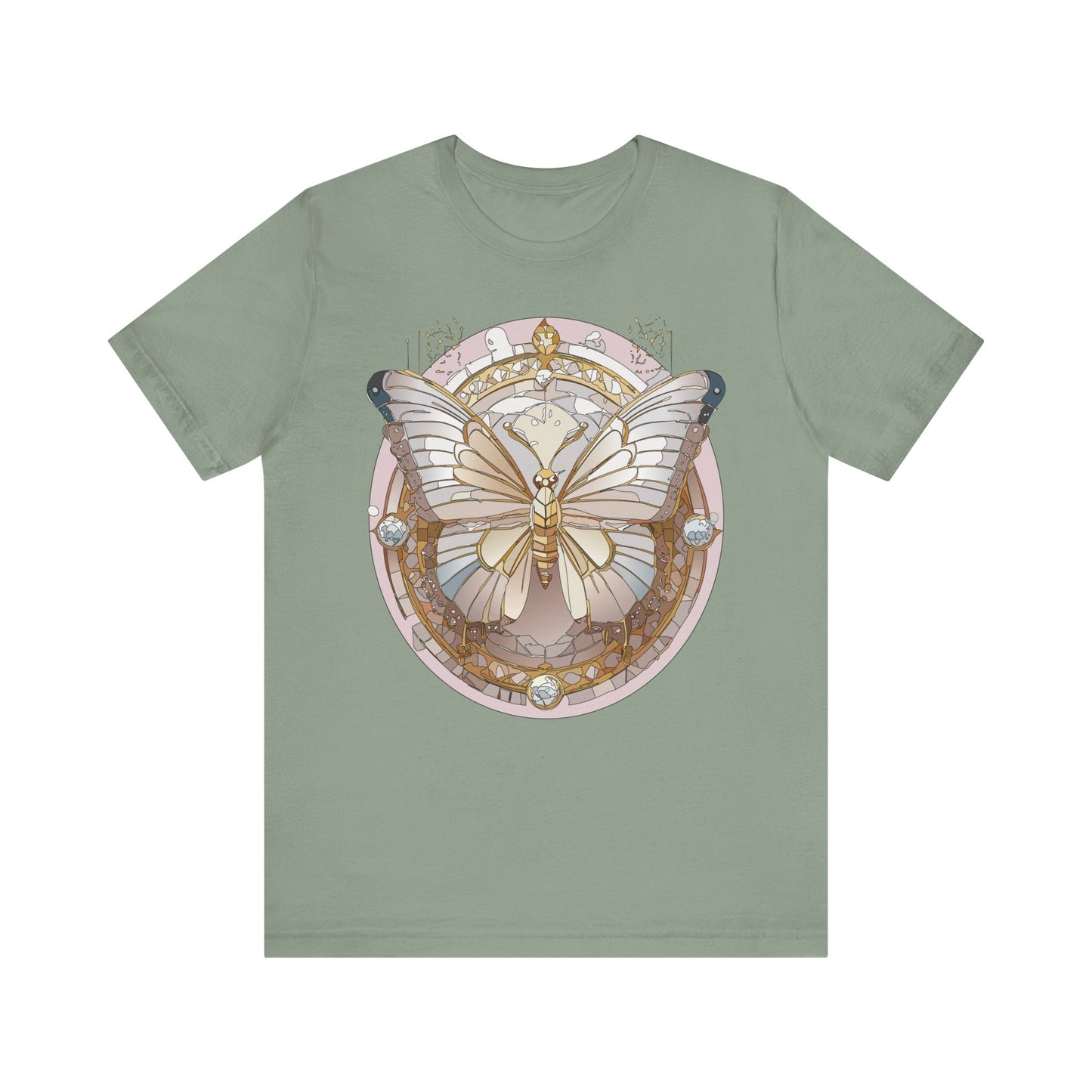 Butterfly Shirt, Shirt with Butterfly, Tee Shirt with Antique Butterfly