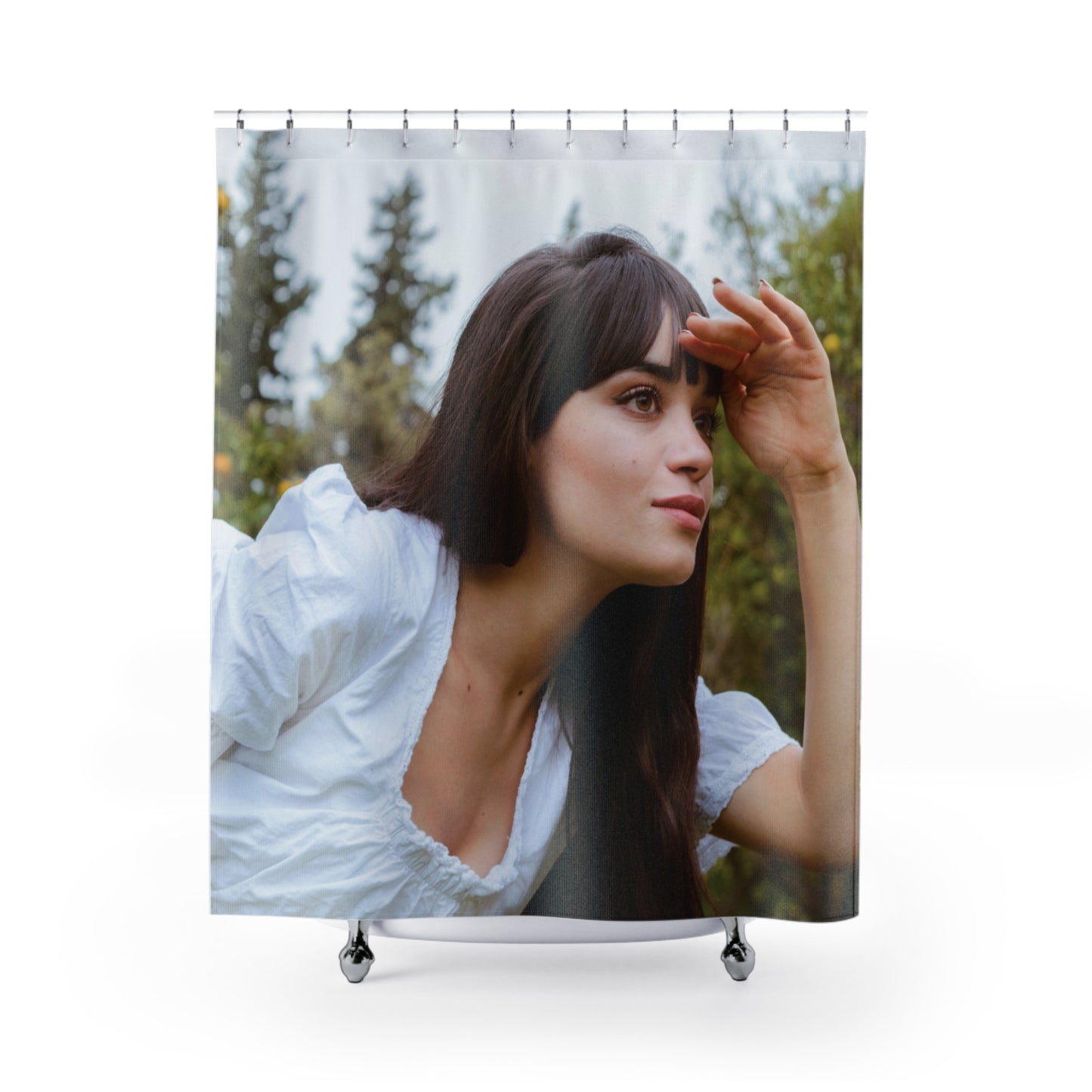Woman Shower Curtain