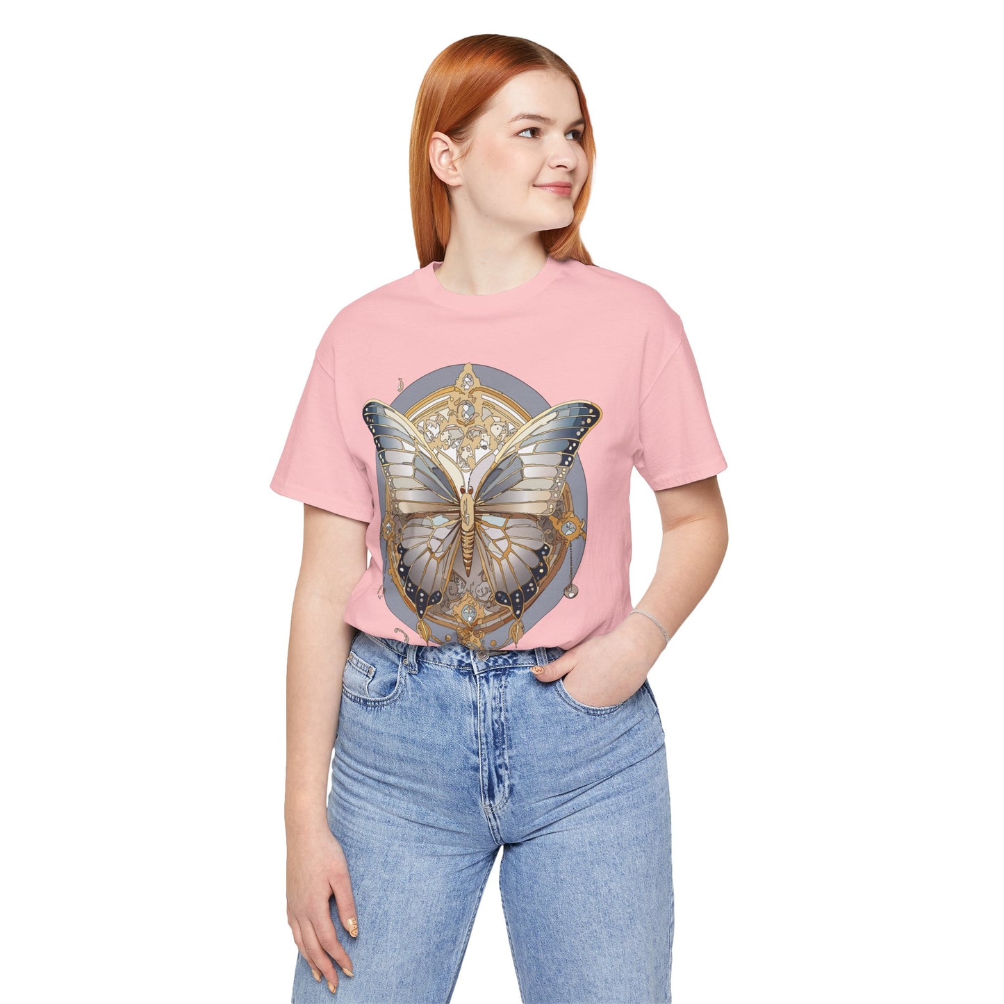 Butterfly Shirt, Shirt with Butterfly, Tee Shirt with Antique Butterfly