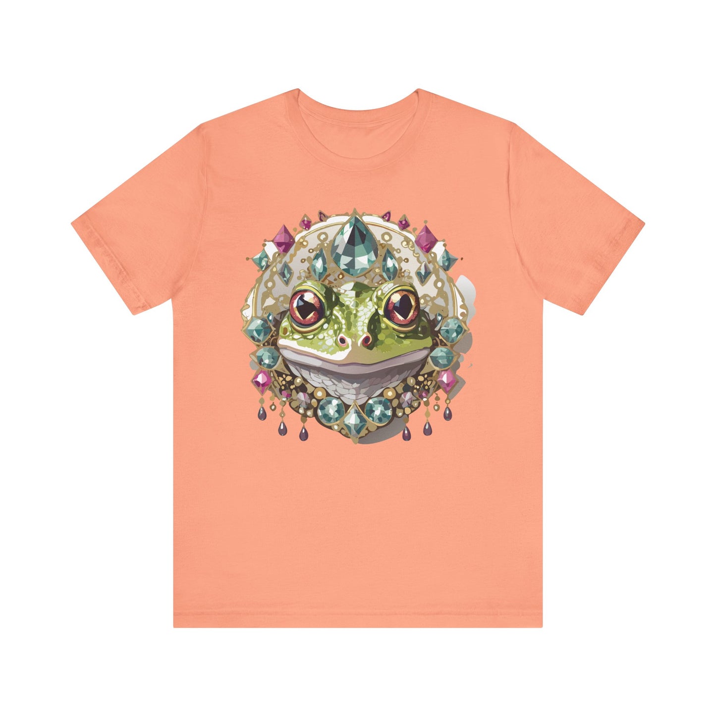 Animal Shirt, Shirt with Animal, Tee Shirt with Gold Animal Medal, Shirt with Antique Animal Medallion