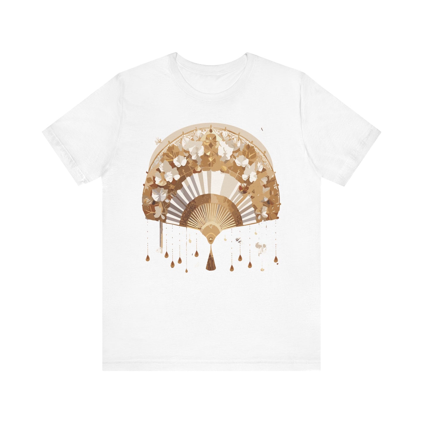 Fan shirt, Shirt with Fan, Tee Shirt with Gold Blower