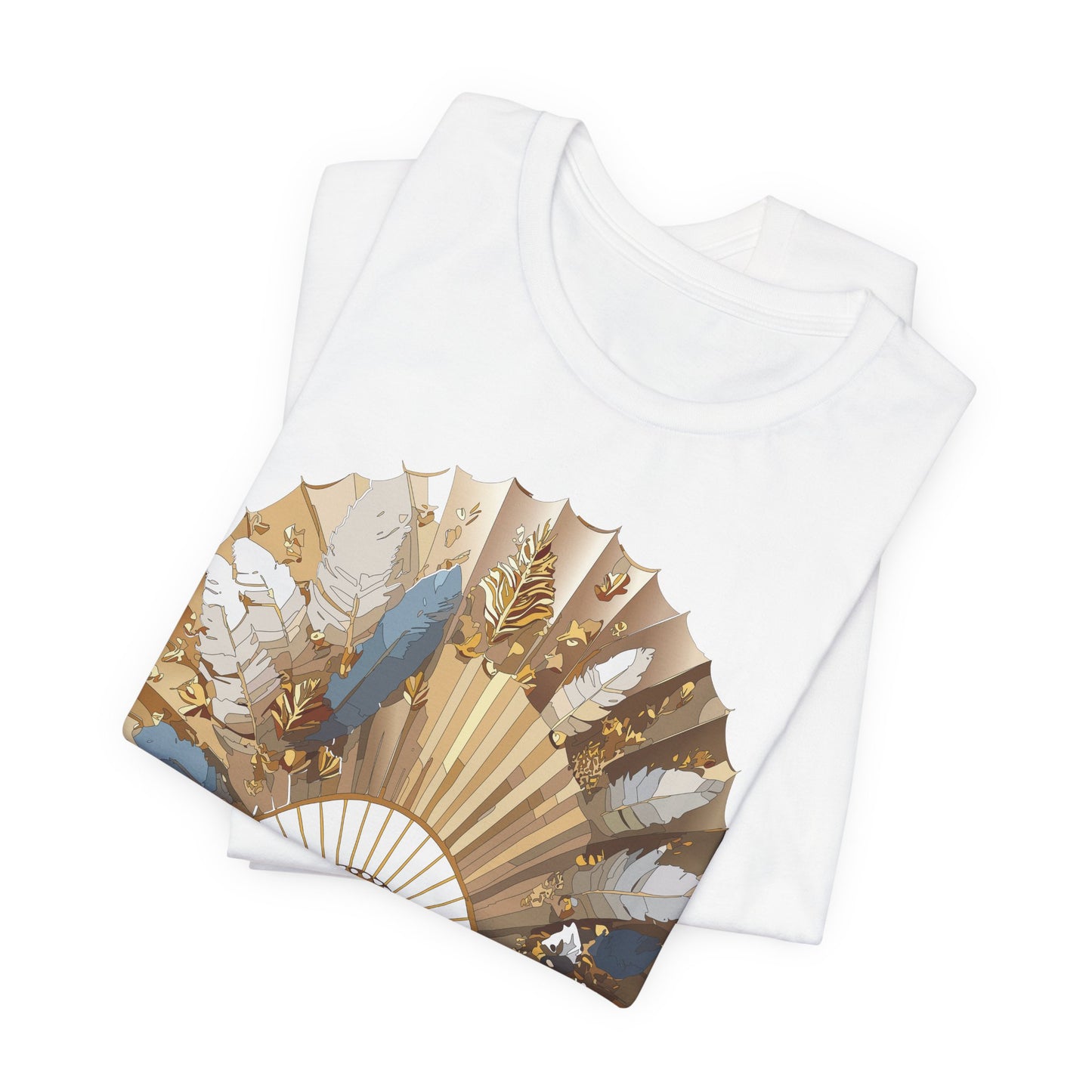 Fan shirt, Shirt with Fan, Tee Shirt with Gold Blower