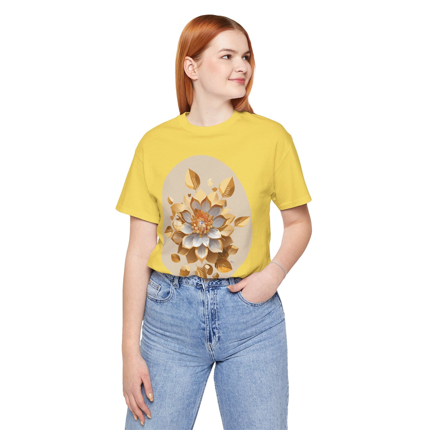 Floral Shirt, Flower Shirt, Tee Shirt with Antique Flower