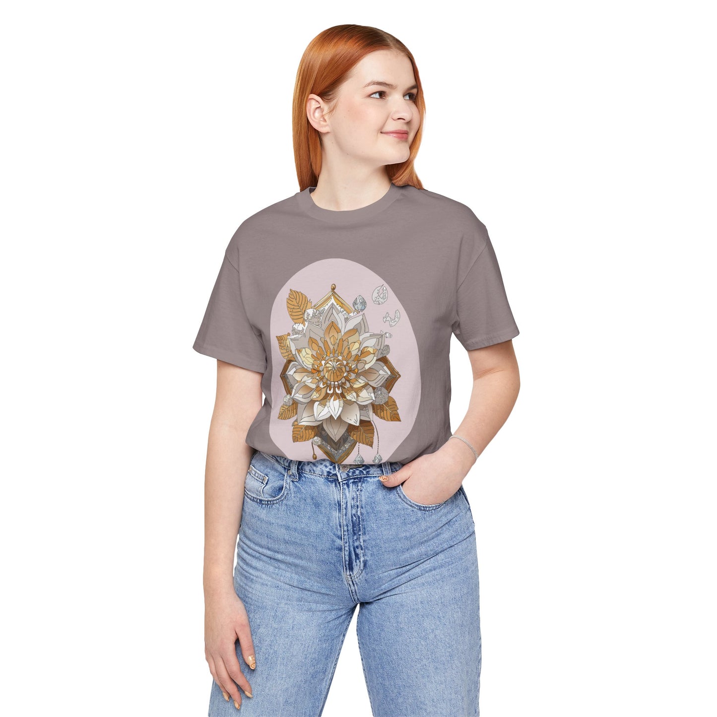 Floral Shirt, Flower Shirt, Tee Shirt with Antique Flower