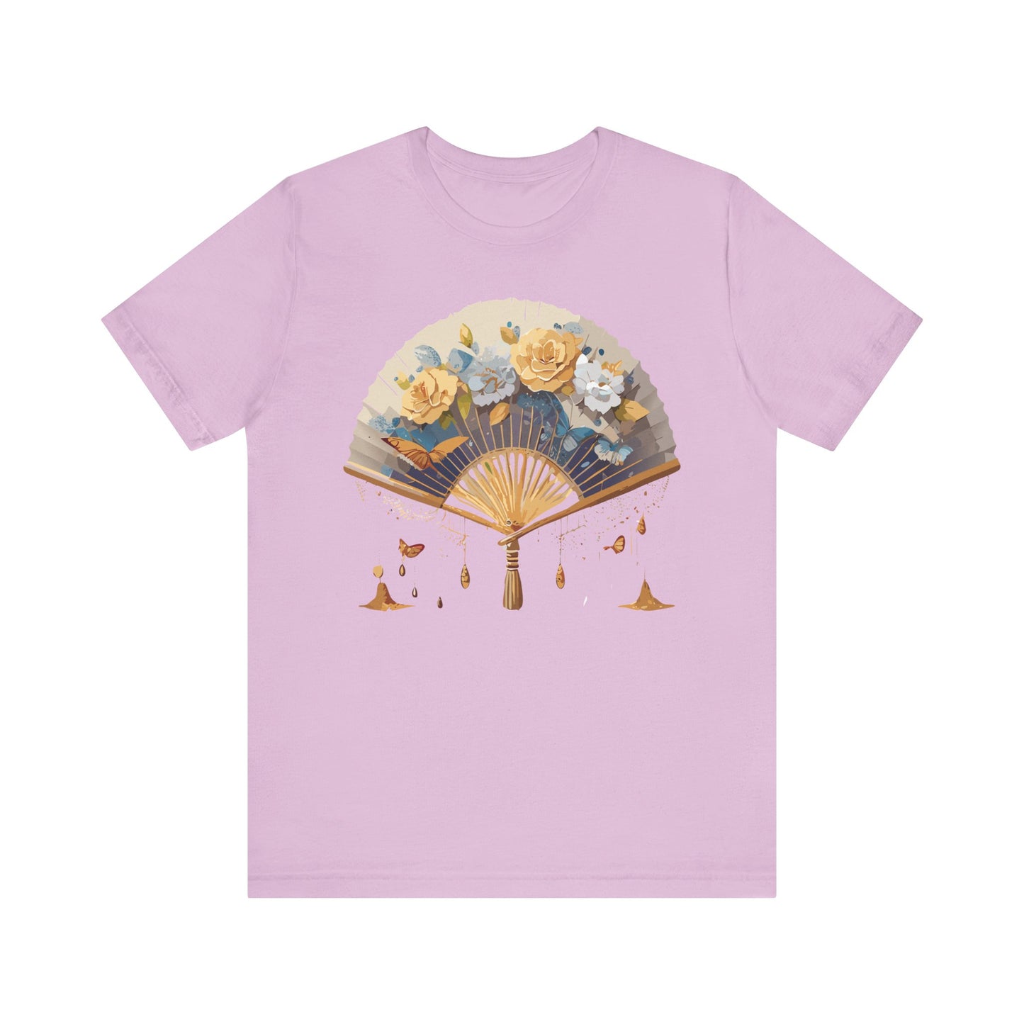 Fan shirt, Shirt with Fan, Tee Shirt with Gold Blower
