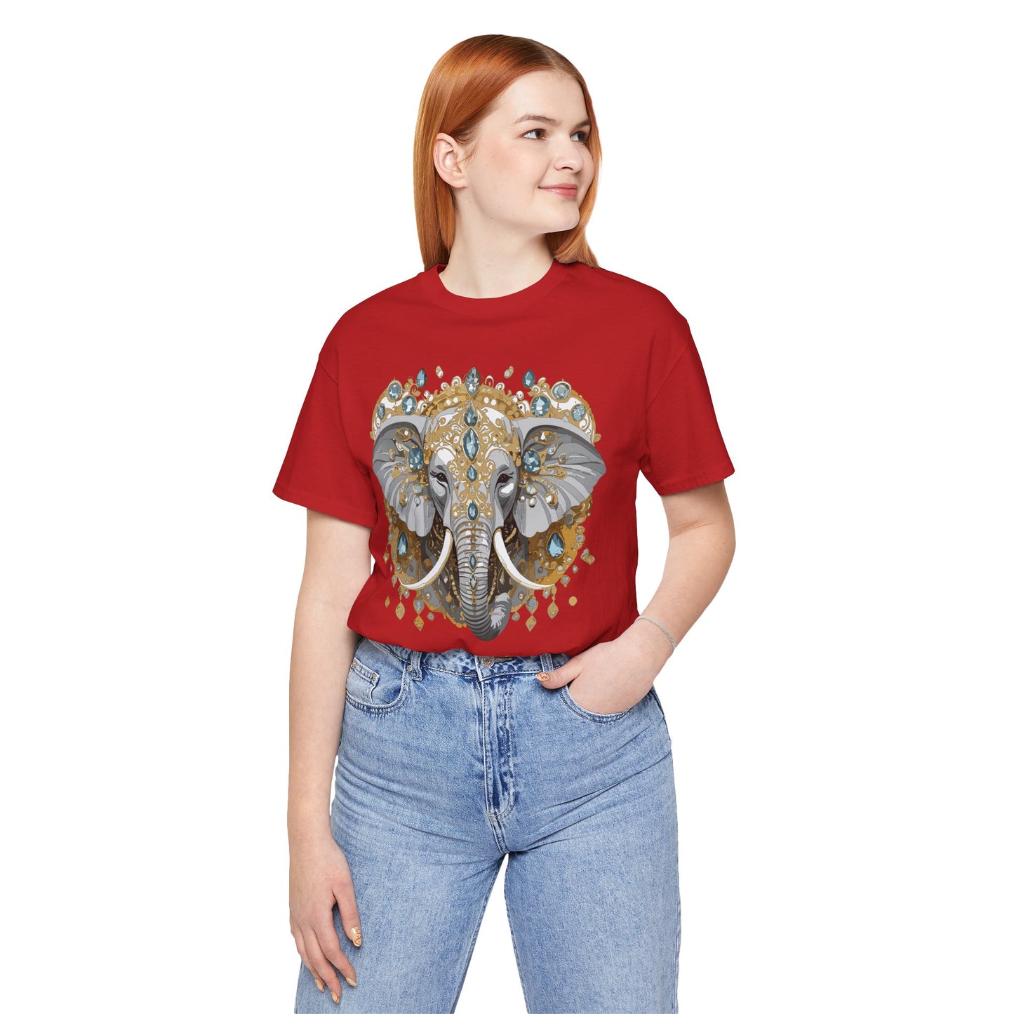 Animal Shirt, Shirt with Animal, Tee Shirt with Gold Animal Medal, Shirt with Antique Animal Medallion