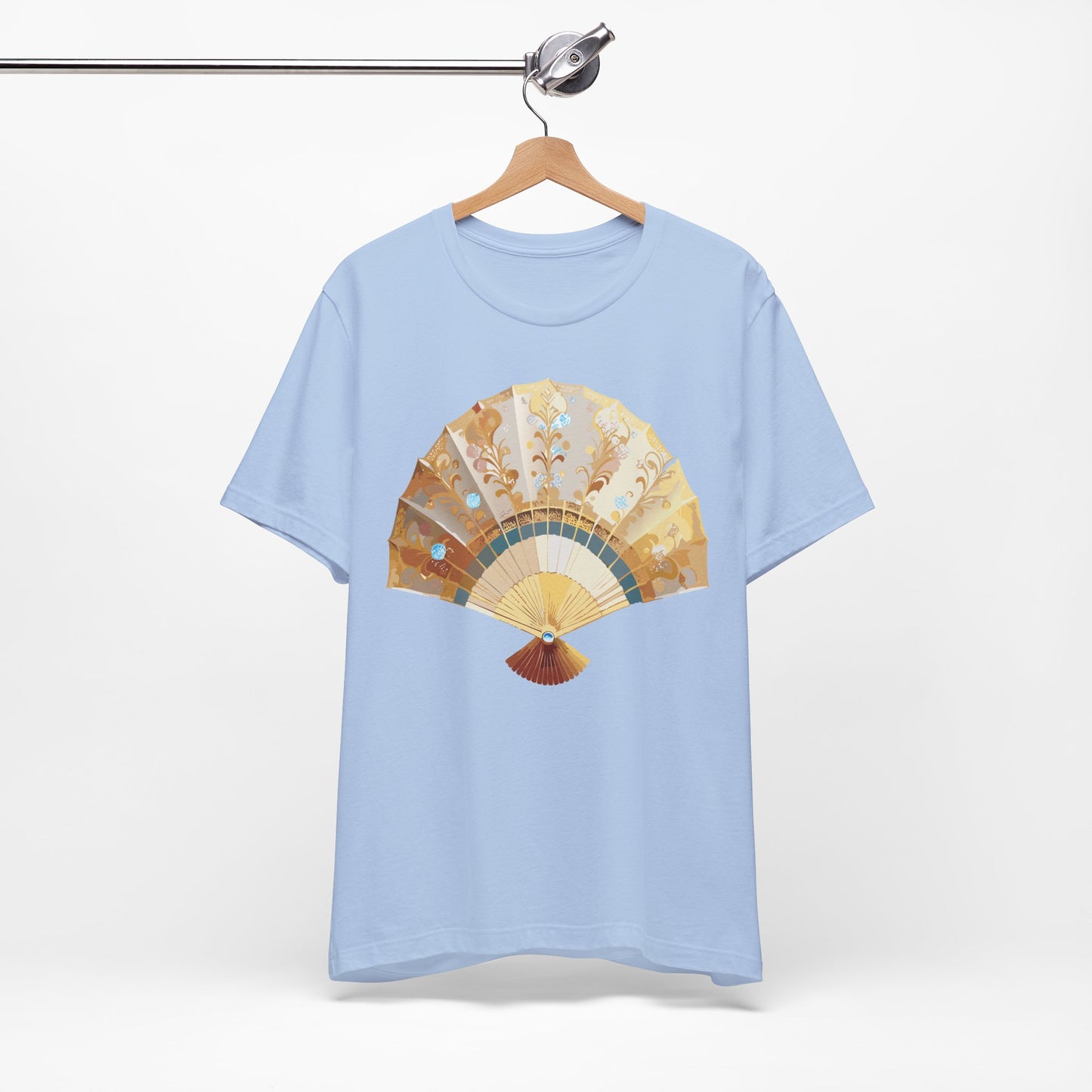 Fan shirt, Shirt with Fan, Tee Shirt with Gold Blower