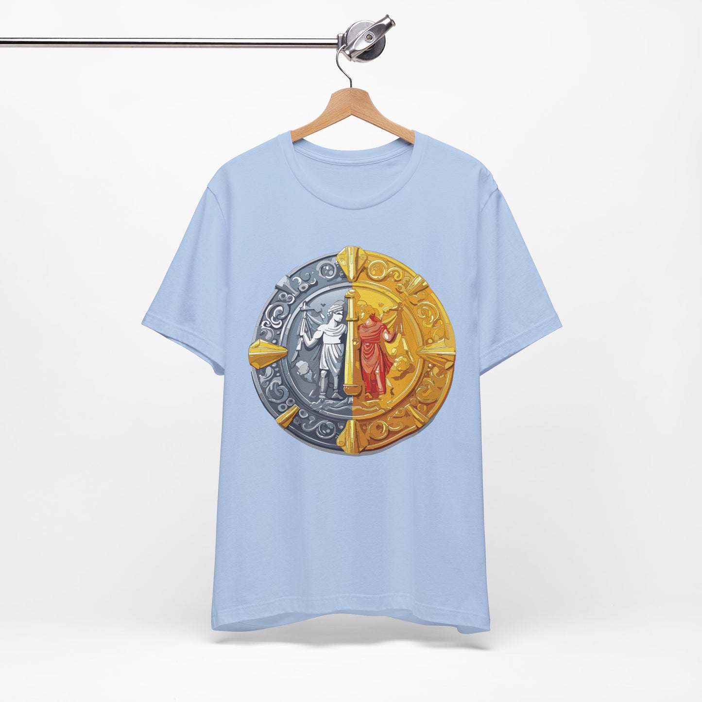 Coin Shirt, Shirt with Coin, Tee Shirt with Gold Coin, Shirt with Antique Coin