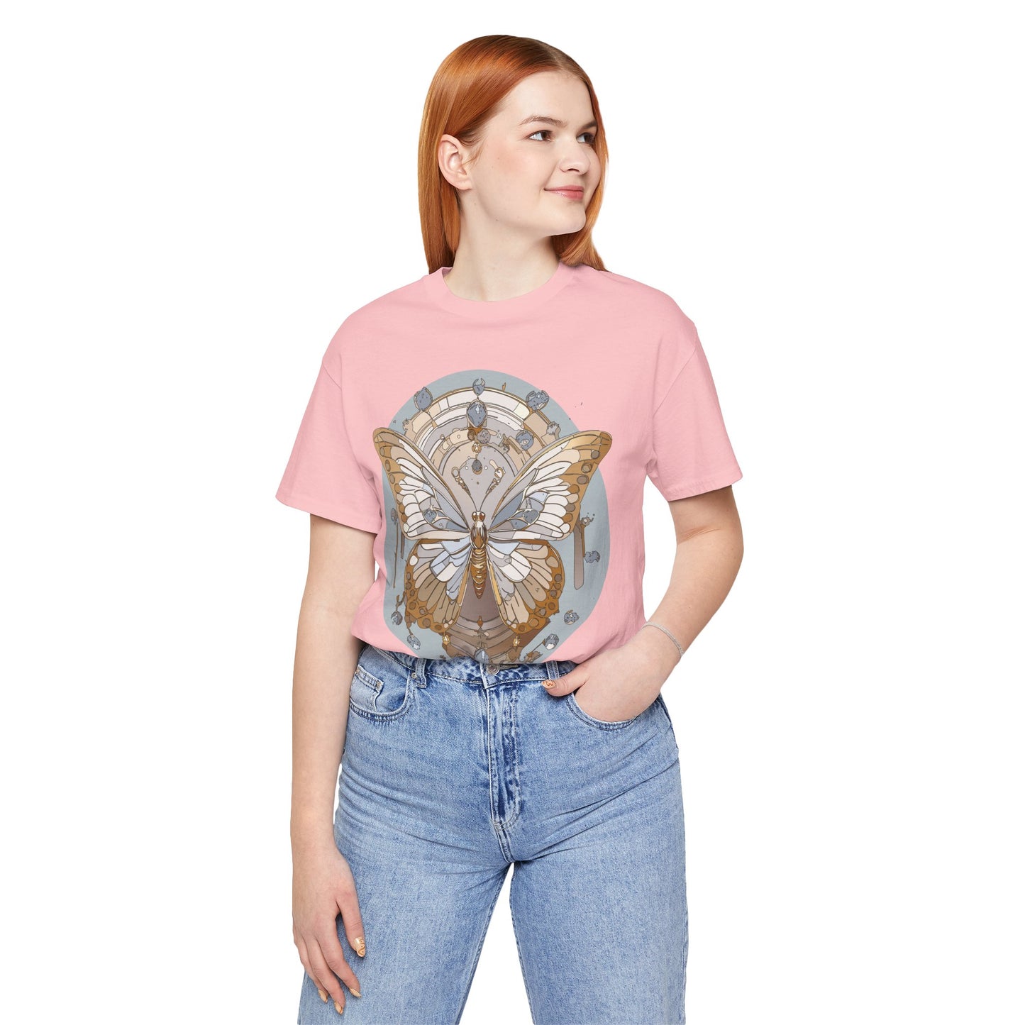 Butterfly Shirt, Shirt with Butterfly, Tee Shirt with Antique Butterfly