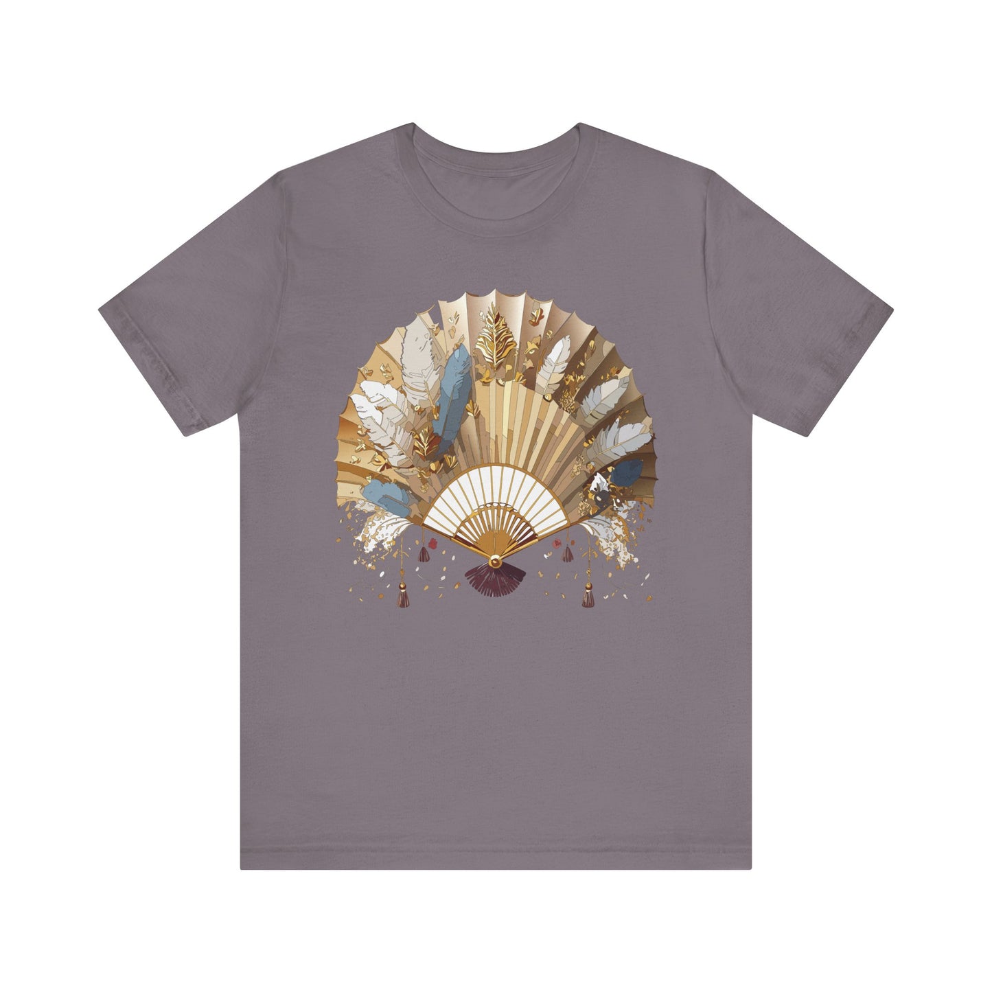 Fan shirt, Shirt with Fan, Tee Shirt with Gold Blower