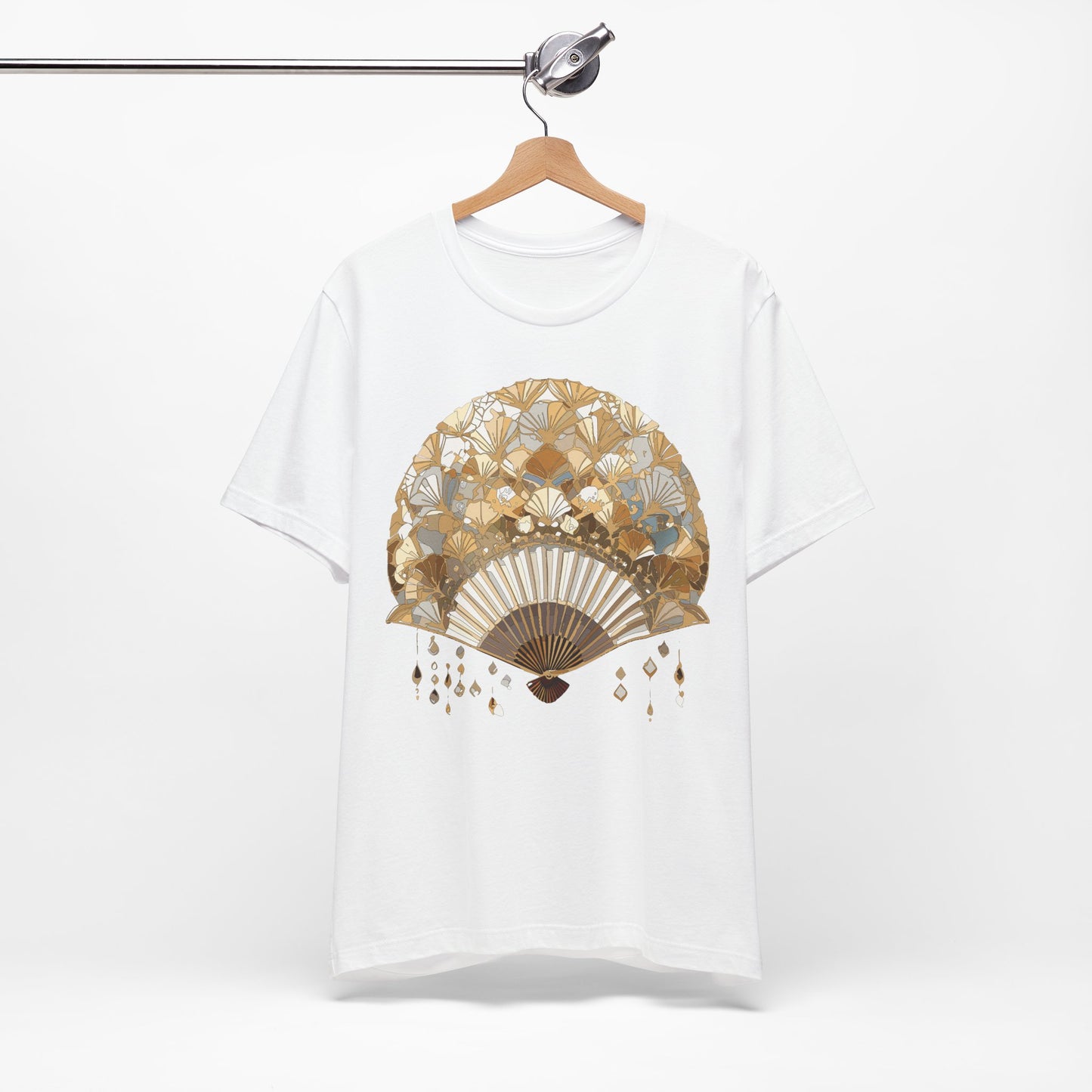 Fan shirt, Shirt with Fan, Tee Shirt with Gold Blower