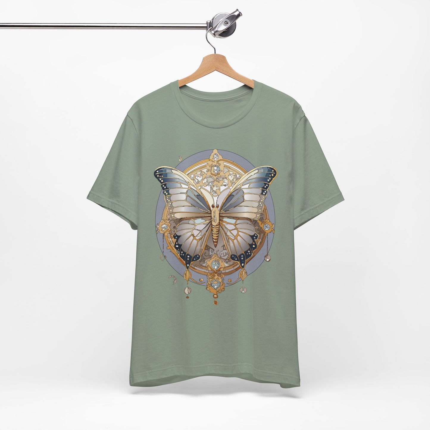 Butterfly Shirt, Shirt with Butterfly, Tee Shirt with Antique Butterfly