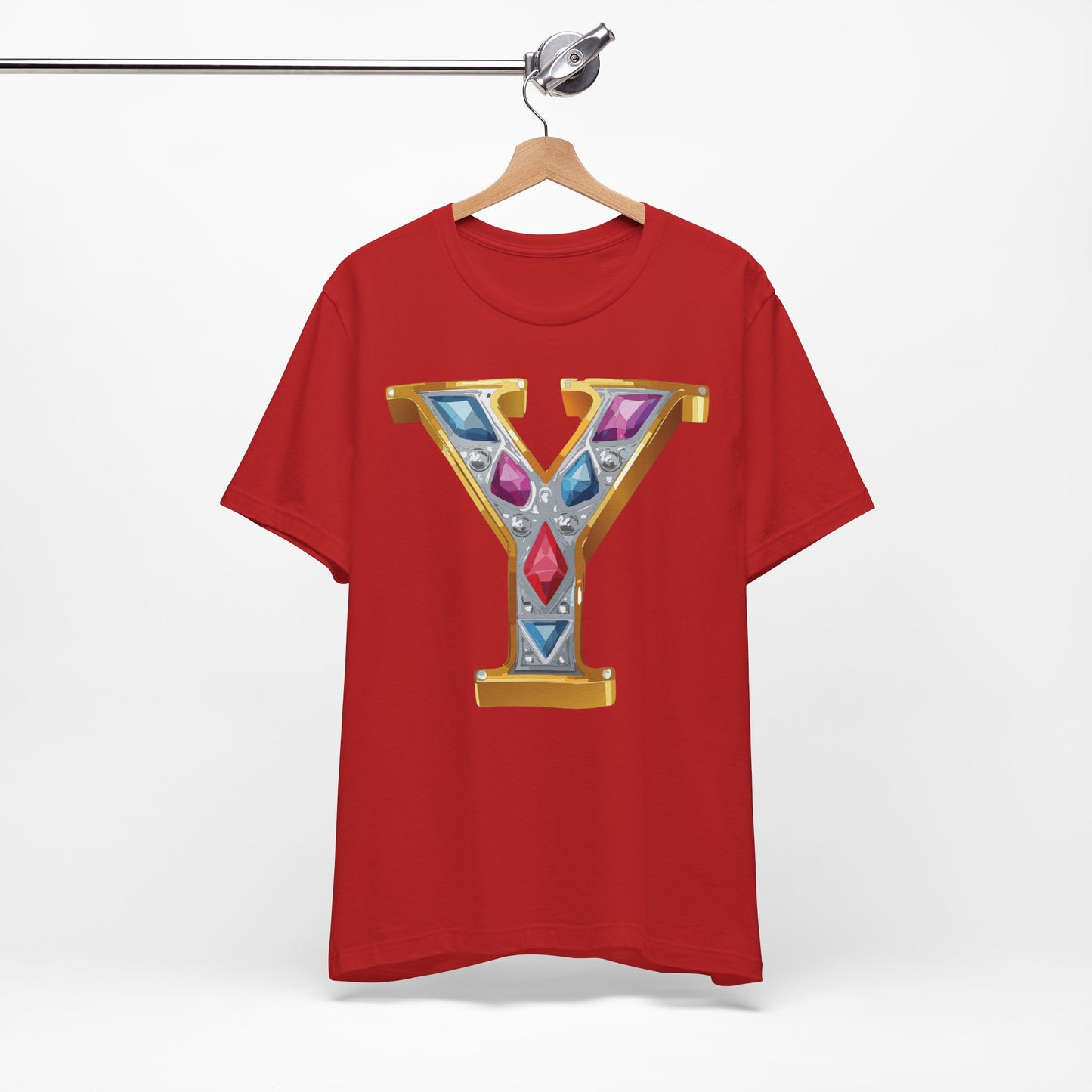Letter Shirt, Shirt with Letters, Tee Shirt with Gold Letter, Shirt with Antique Letters