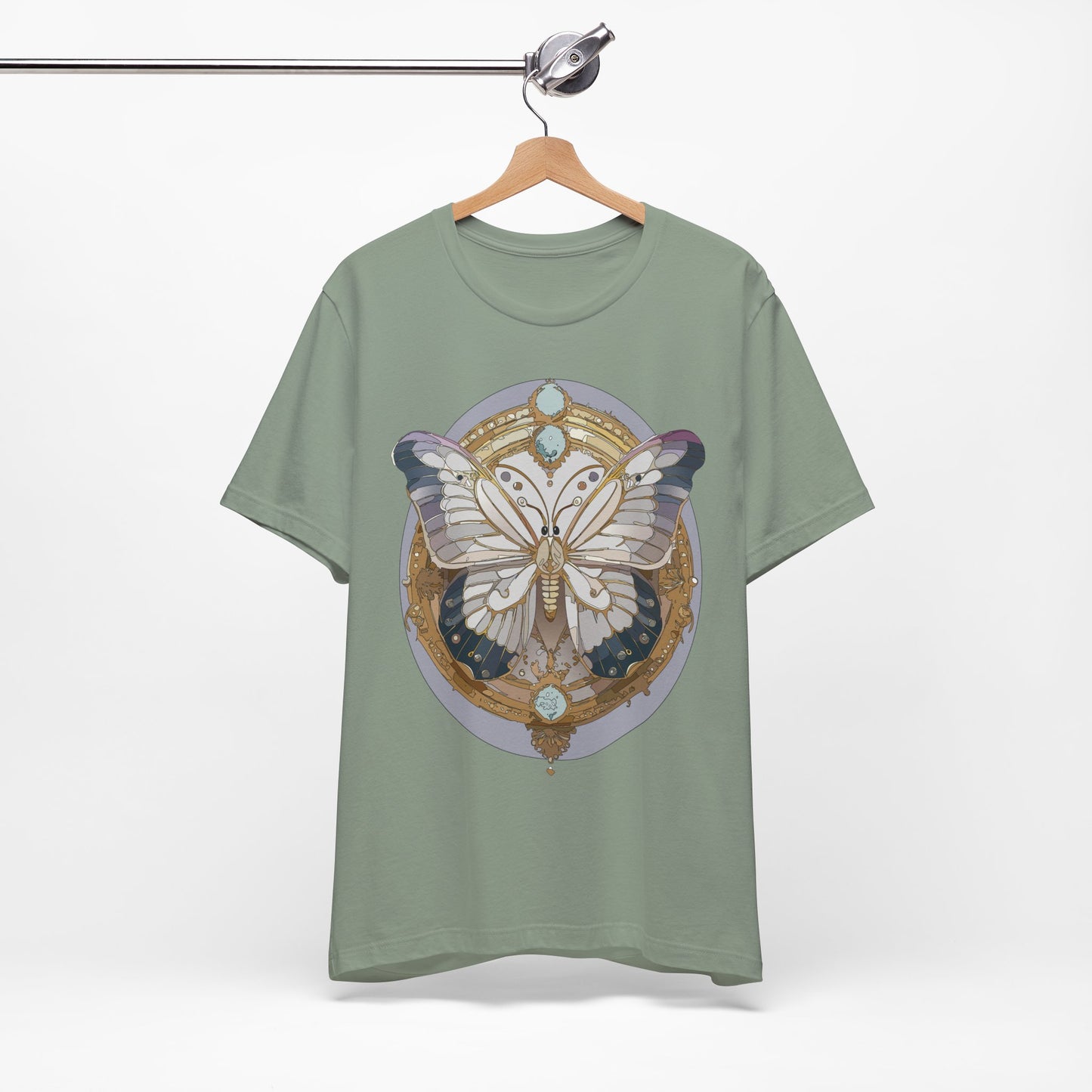 Butterfly Shirt, Shirt with Butterfly, Tee Shirt with Antique Butterfly