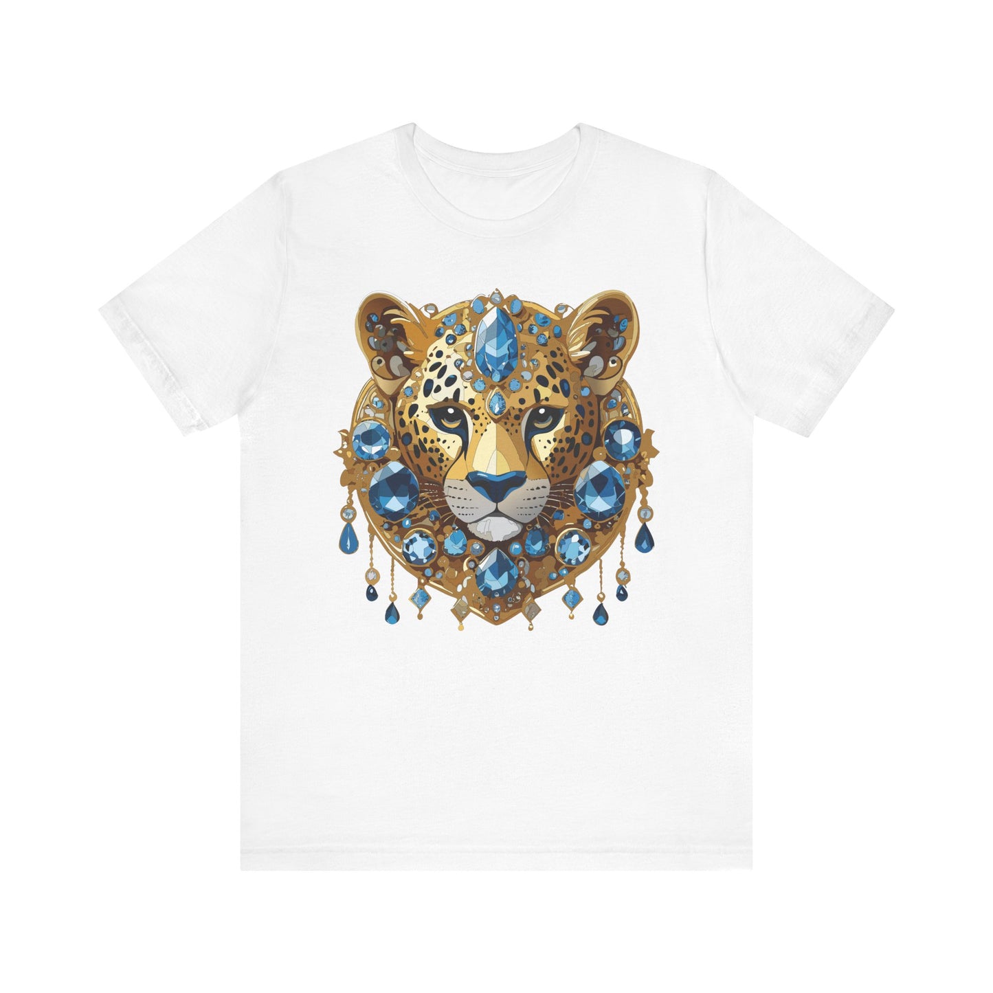 Animal Shirt, Shirt with Animal, Tee Shirt with Gold Animal Medal, Shirt with Antique Animal Medallion