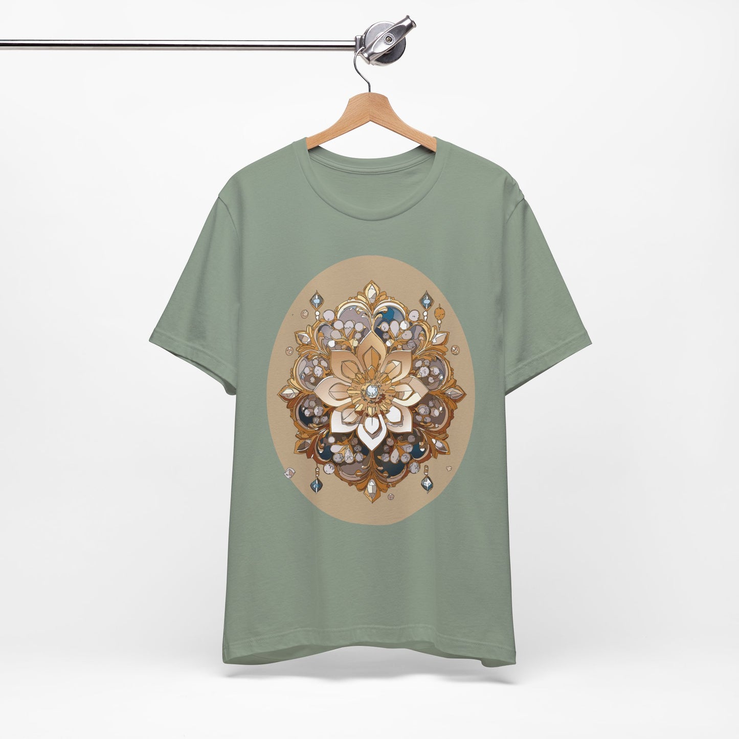 Floral Shirt, Flower Shirt, Tee Shirt with Antique Flower