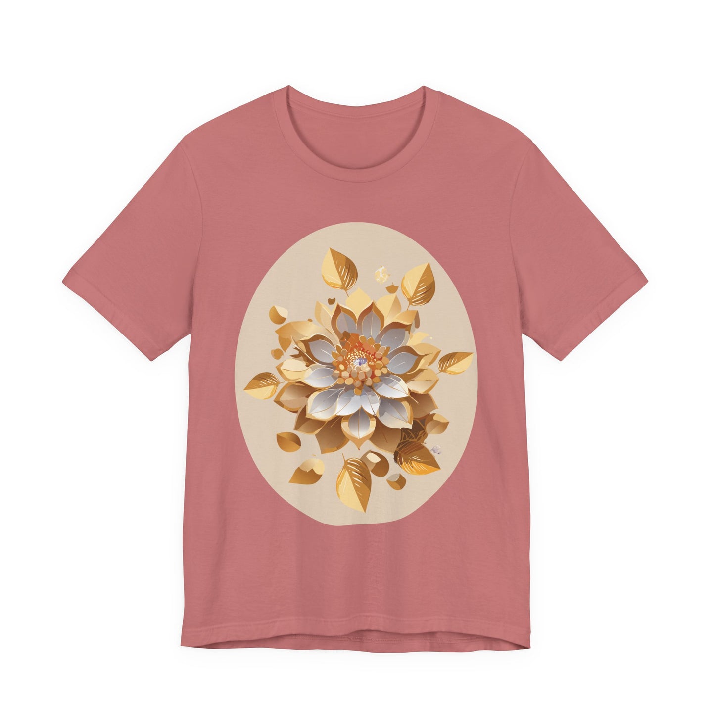 Floral Shirt, Flower Shirt, Tee Shirt with Antique Flower
