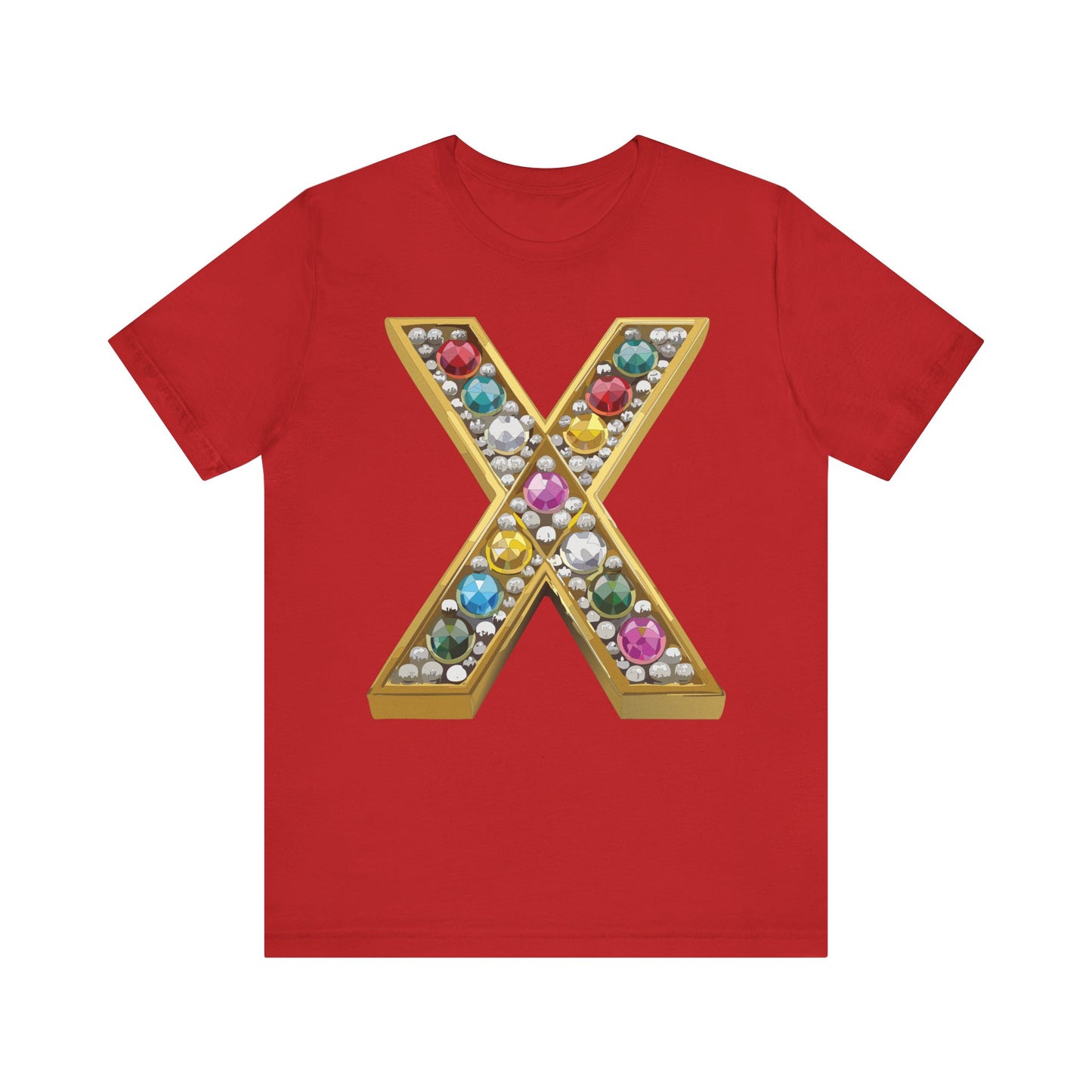 Letter Shirt, Shirt with Letters, Tee Shirt with Gold Letter, Shirt with Antique Letters