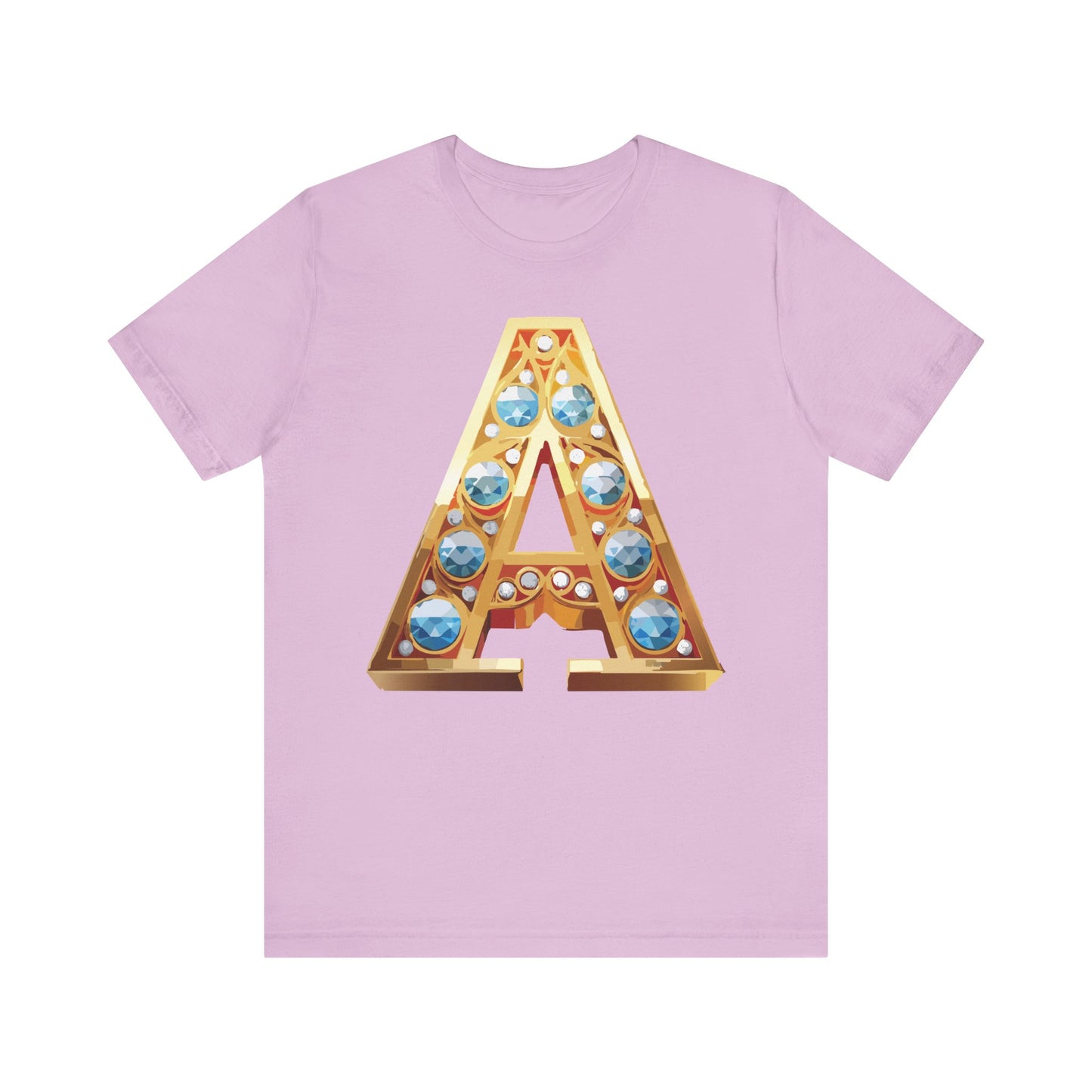 Letter Shirt, Shirt with Letters, Tee Shirt with Gold Letter, Shirt with Antique Letters