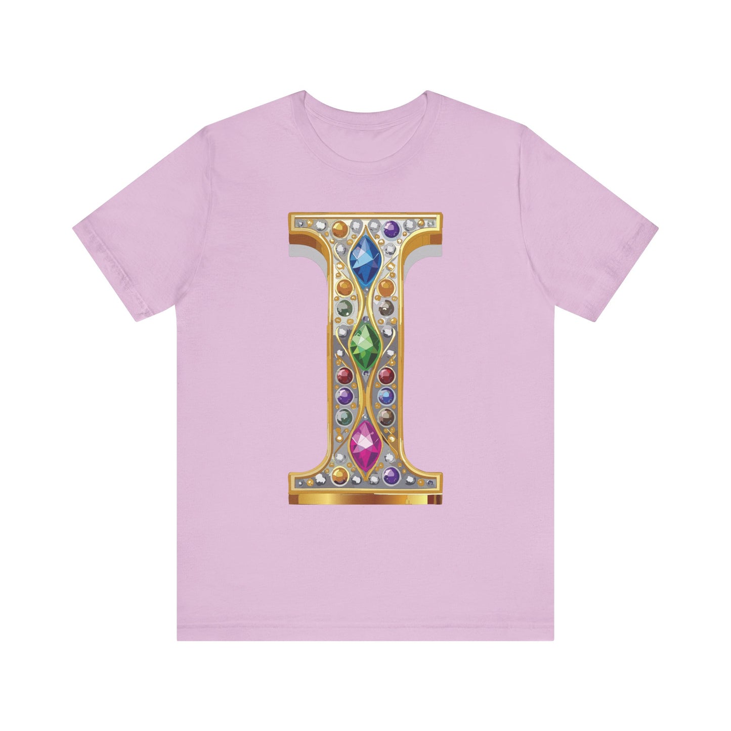 Letter Shirt, Shirt with Letters, Tee Shirt with Gold Letter, Shirt with Antique Letters