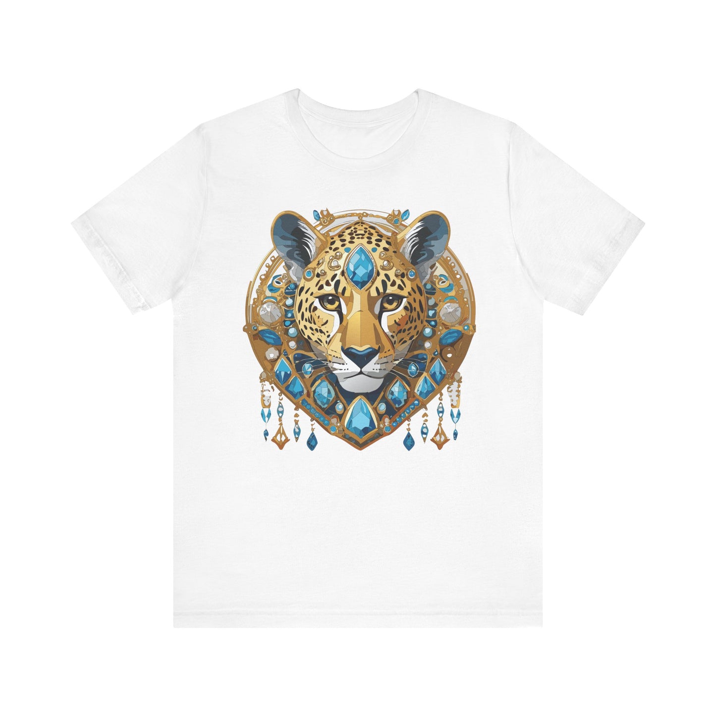 Animal Shirt, Shirt with Animal, Tee Shirt with Gold Animal Medal, Shirt with Antique Animal Medallion