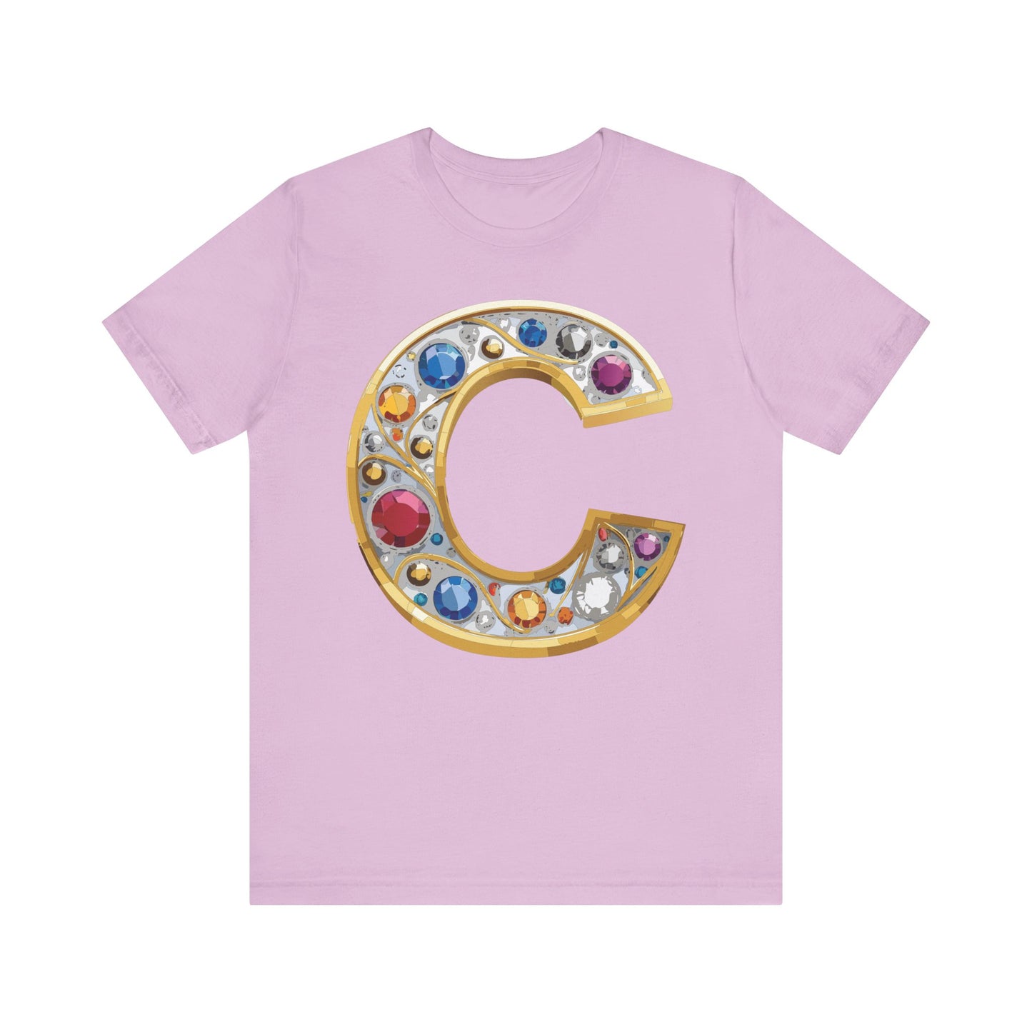 Letter Shirt, Shirt with Letters, Tee Shirt with Gold Letter, Shirt with Antique Letters