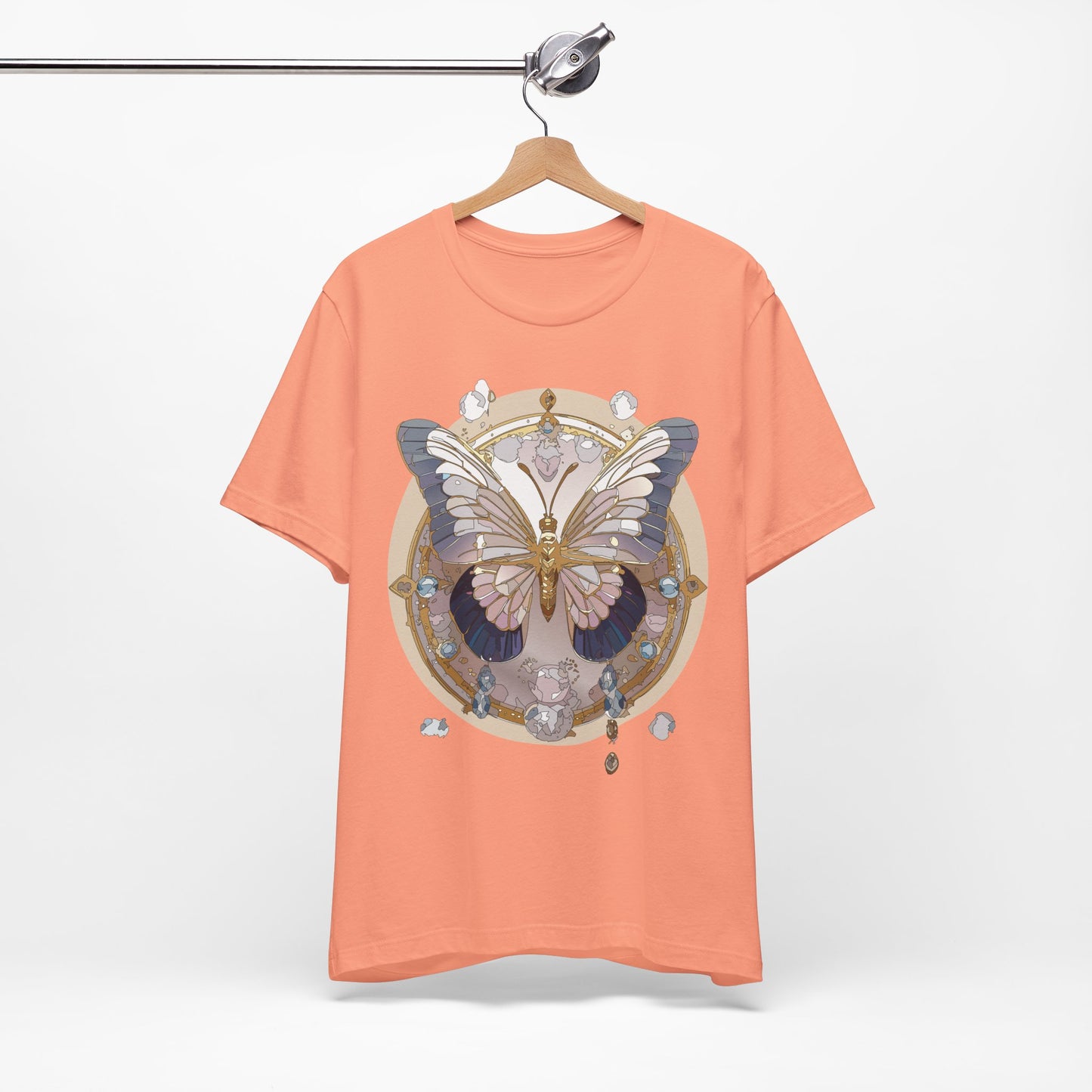 Butterfly Shirt, Shirt with Butterfly, Tee Shirt with Antique Butterfly