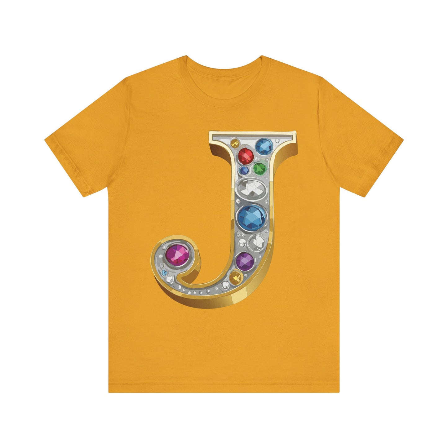Letter Shirt, Shirt with Letters, Tee Shirt with Gold Letter, Shirt with Antique Letters