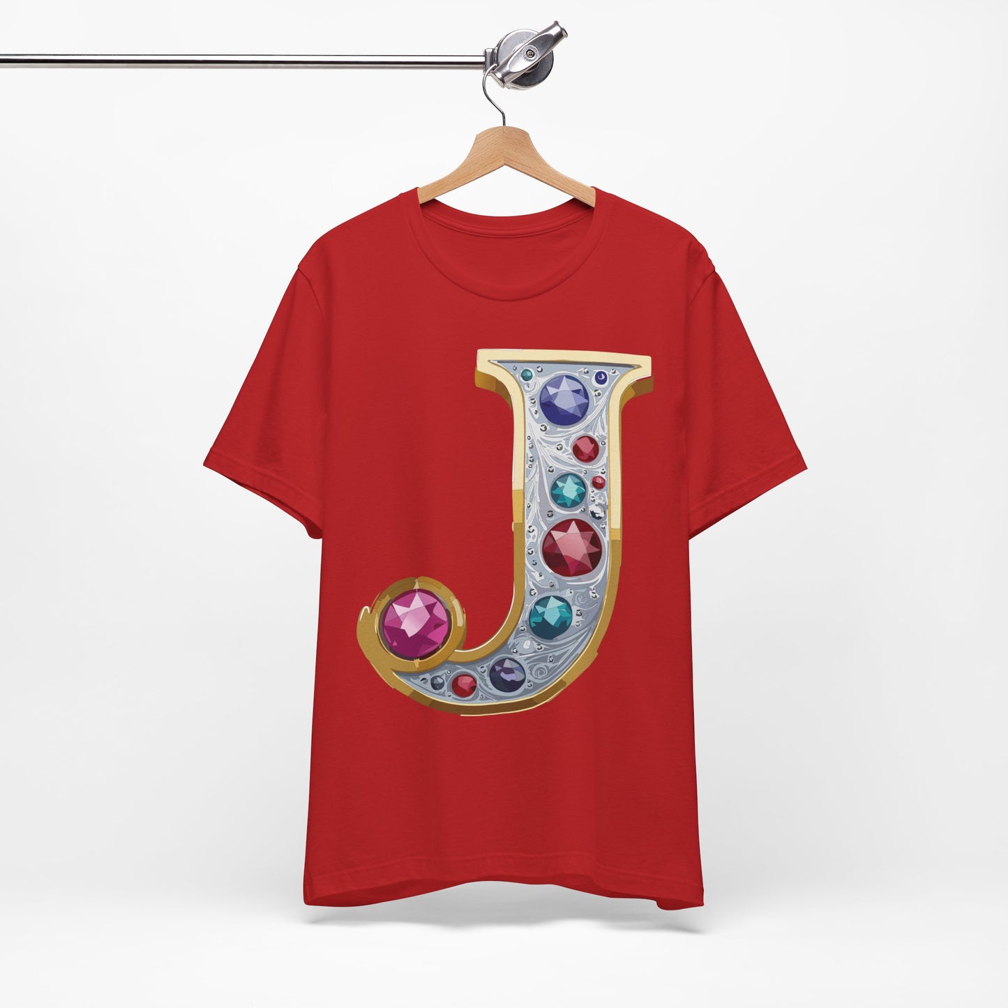 Letter Shirt, Shirt with Letters, Tee Shirt with Gold Letter, Shirt with Antique Letters