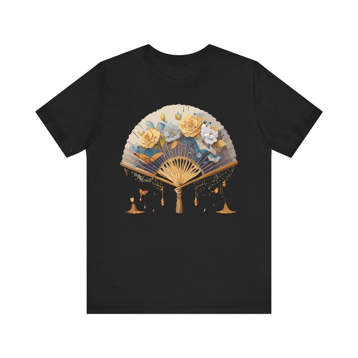Fan shirt, Shirt with Fan, Tee Shirt with Gold Blower