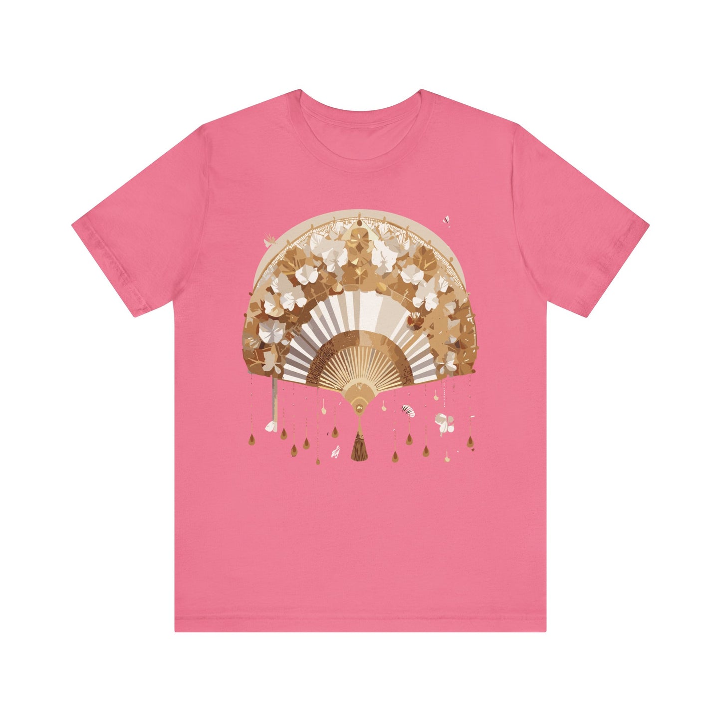 Fan shirt, Shirt with Fan, Tee Shirt with Gold Blower