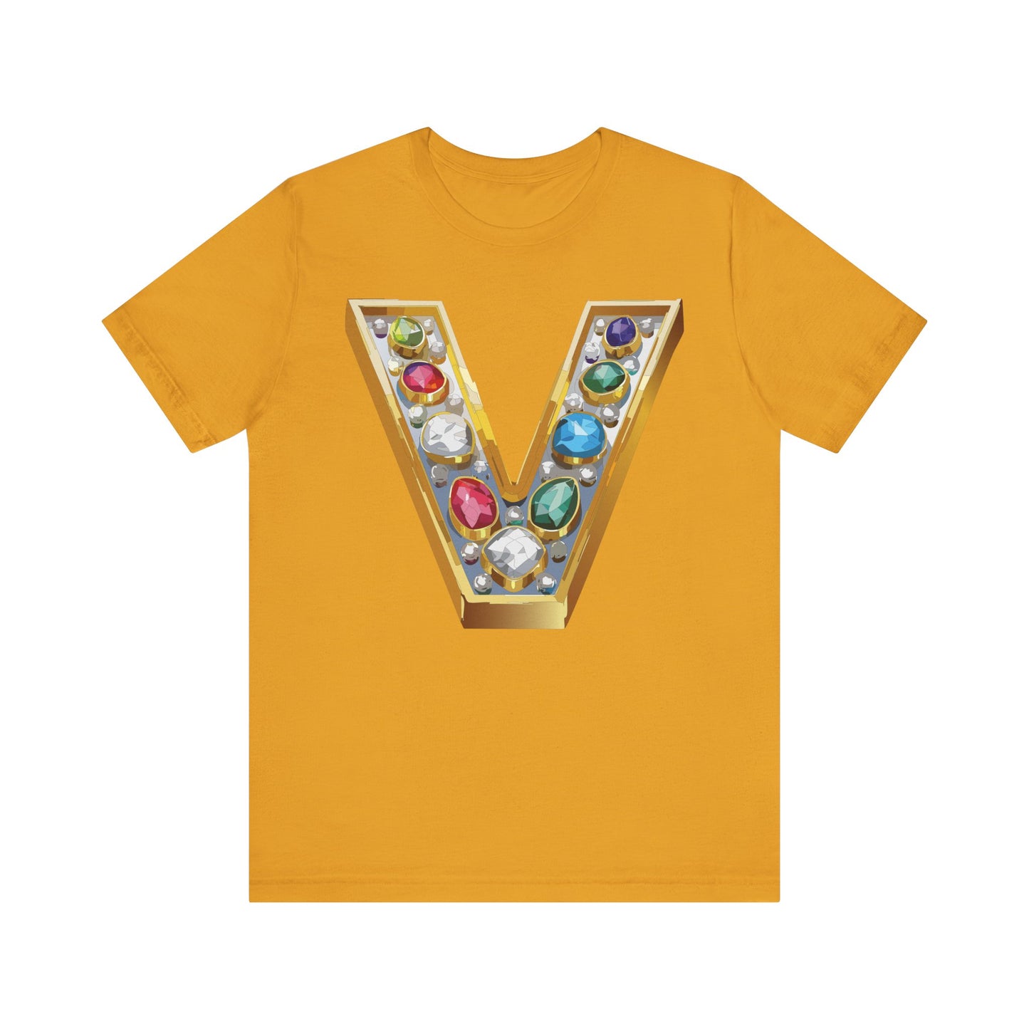 Letter Shirt, Shirt with Letters, Tee Shirt with Gold Letter, Shirt with Antique Letters