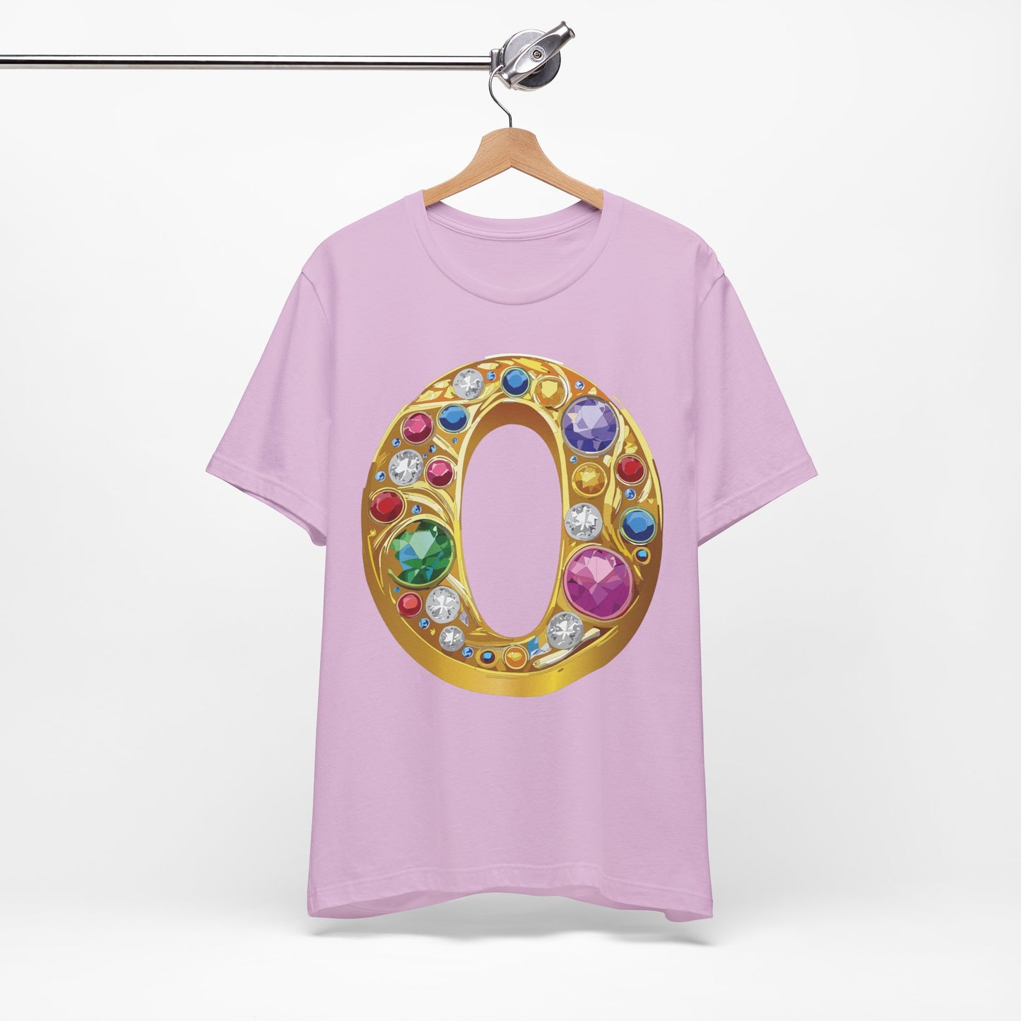 Letter Shirt, Shirt with Letters, Tee Shirt with Gold Letter, Shirt with Antique Letters