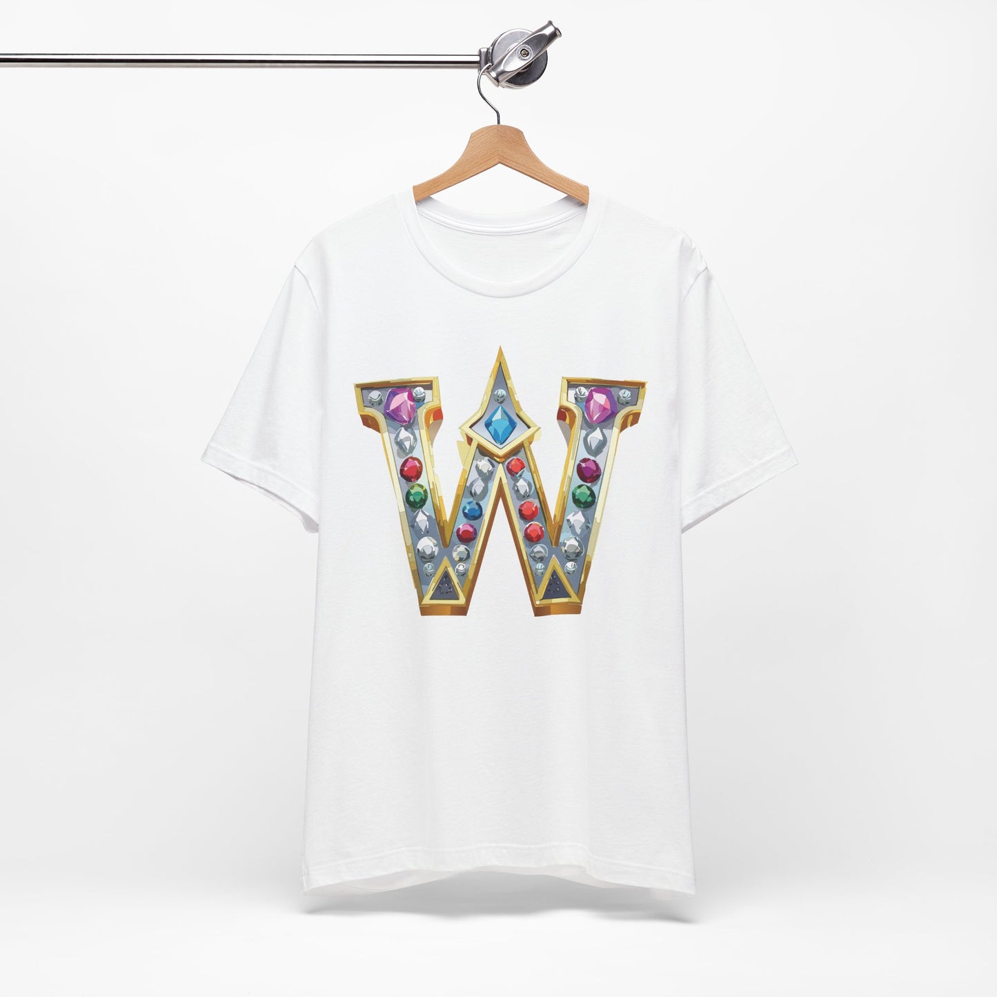 Letter Shirt, Shirt with Letters, Tee Shirt with Gold Letter, Shirt with Antique Letters