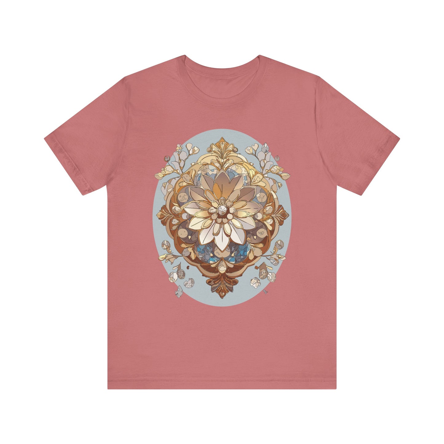 Floral Shirt, Flower Shirt, Tee Shirt with Antique Flower